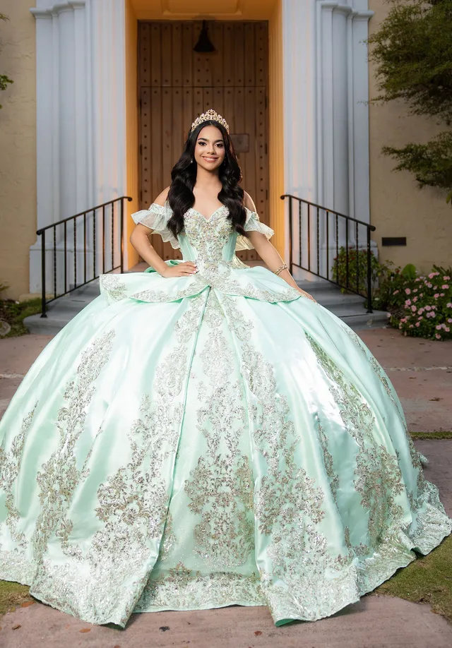 morilee-cyra-quincea-era-ballkleid-satin-mit-pailletten image 1