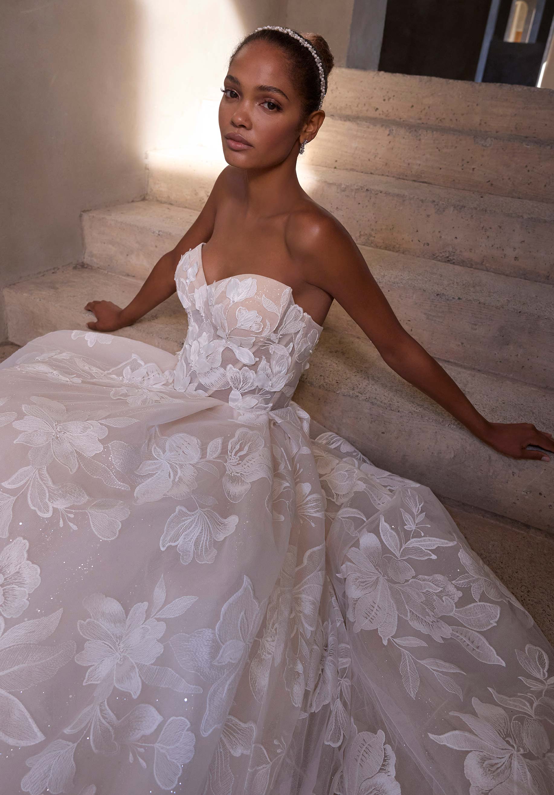 morilee-rodyn-t-ll-ballkleid-brautkleid-mit-puff-rmeln image 3