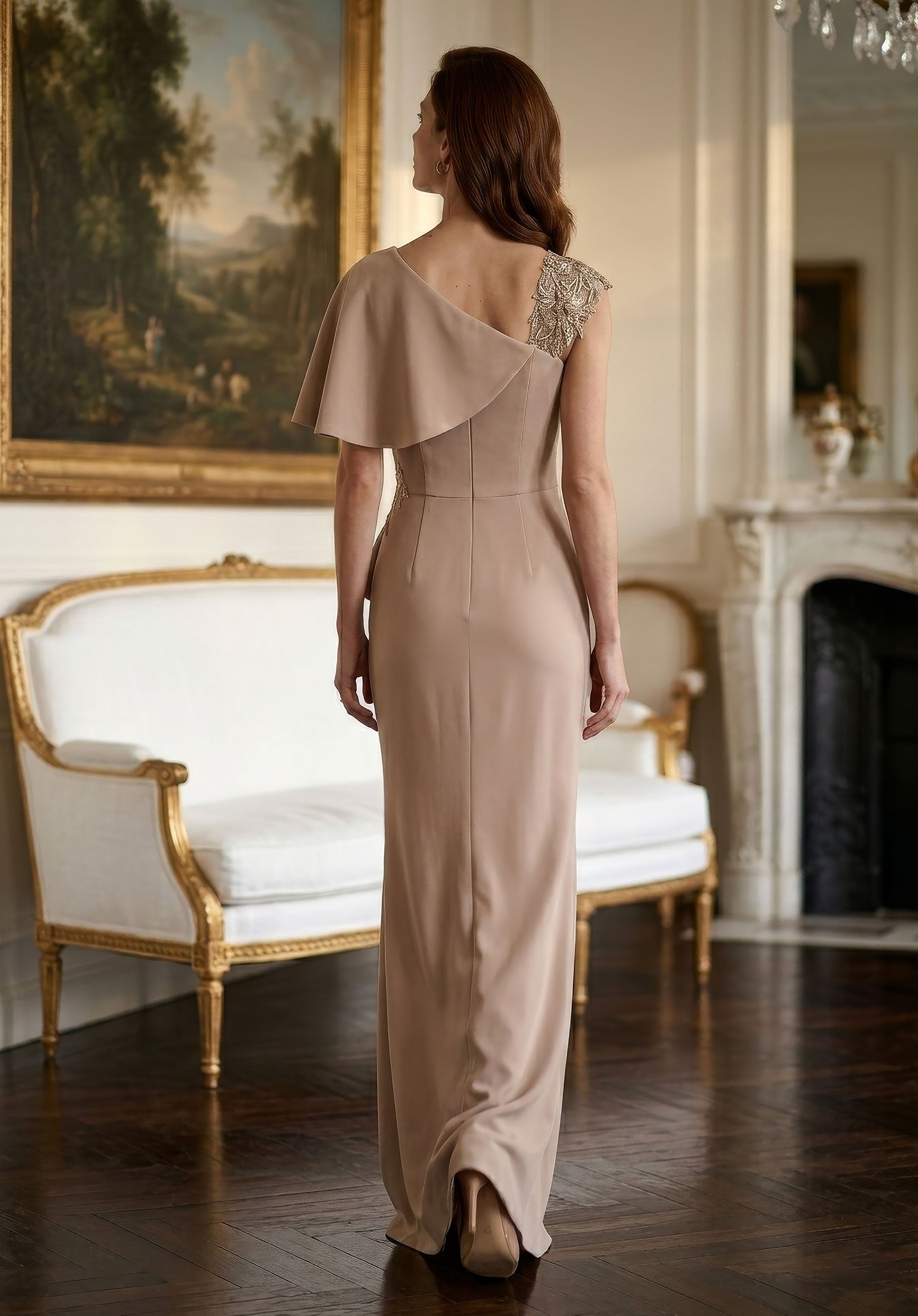 morilee-asymmetrical-fold-over-stretch-crepe-abendkleid image 6