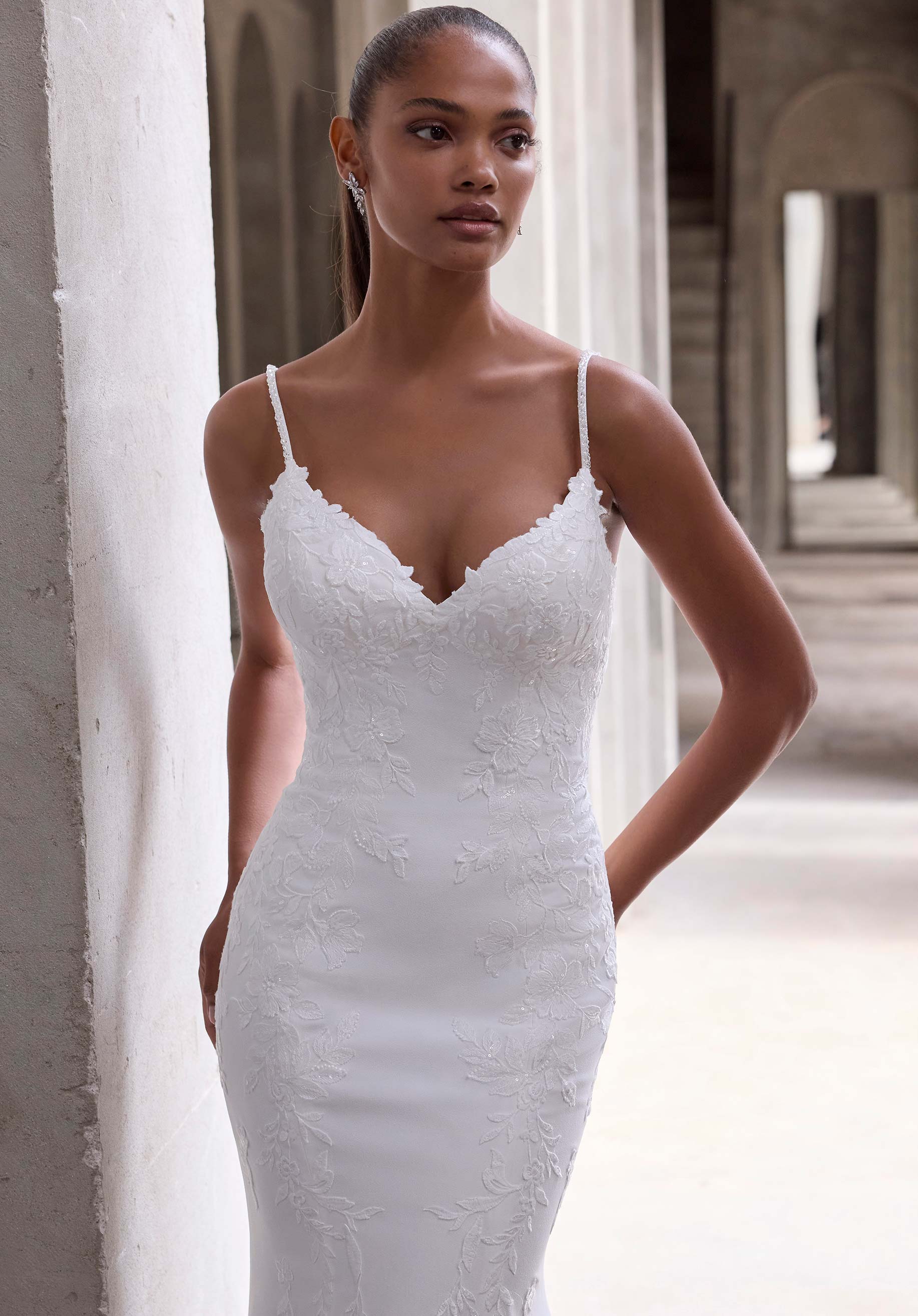 morilee-amaris-brautkleid-stretch-crepe-mit-spitze-ivory-honey image 6
