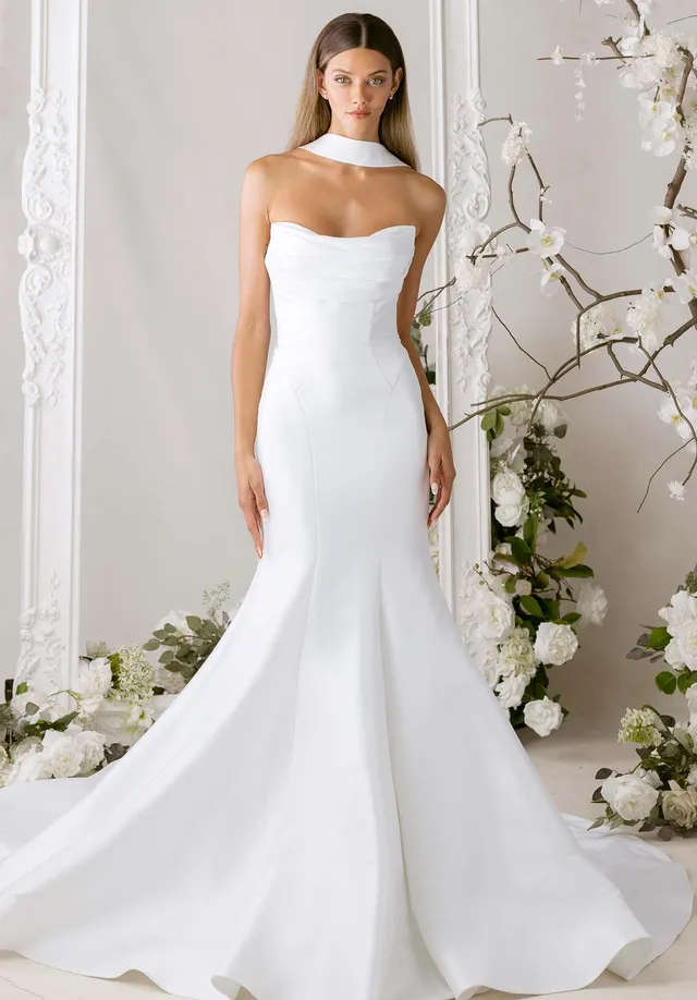 morilee-chase-brautkleid-meerjungfrau-stretch-mikado-mit-schleppe image 1