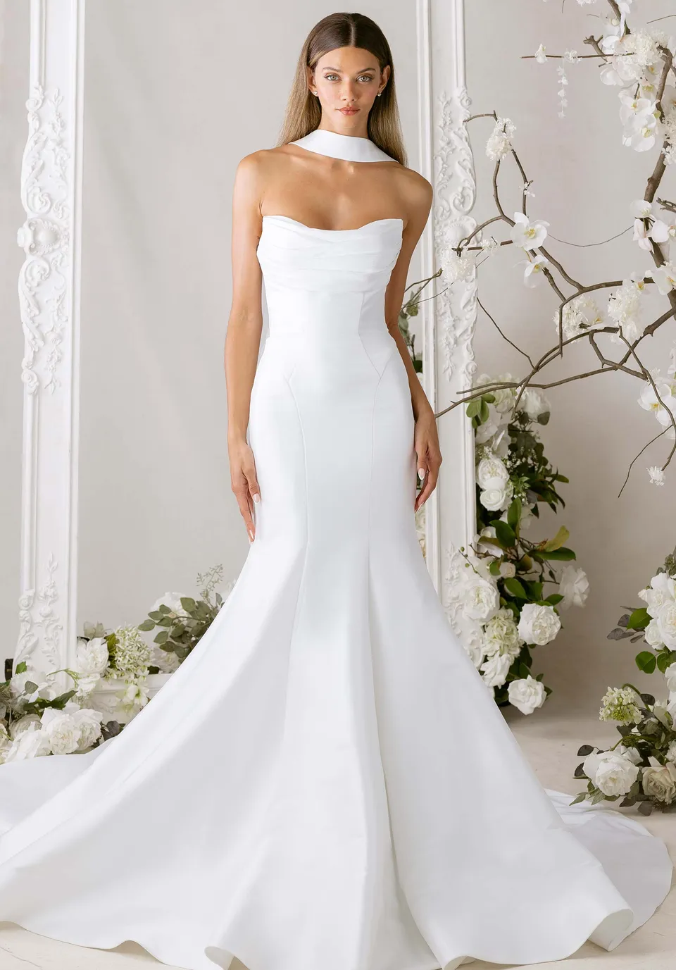 morilee-chase-brautkleid-meerjungfrau-stretch-mikado-mit-schleppe image 1