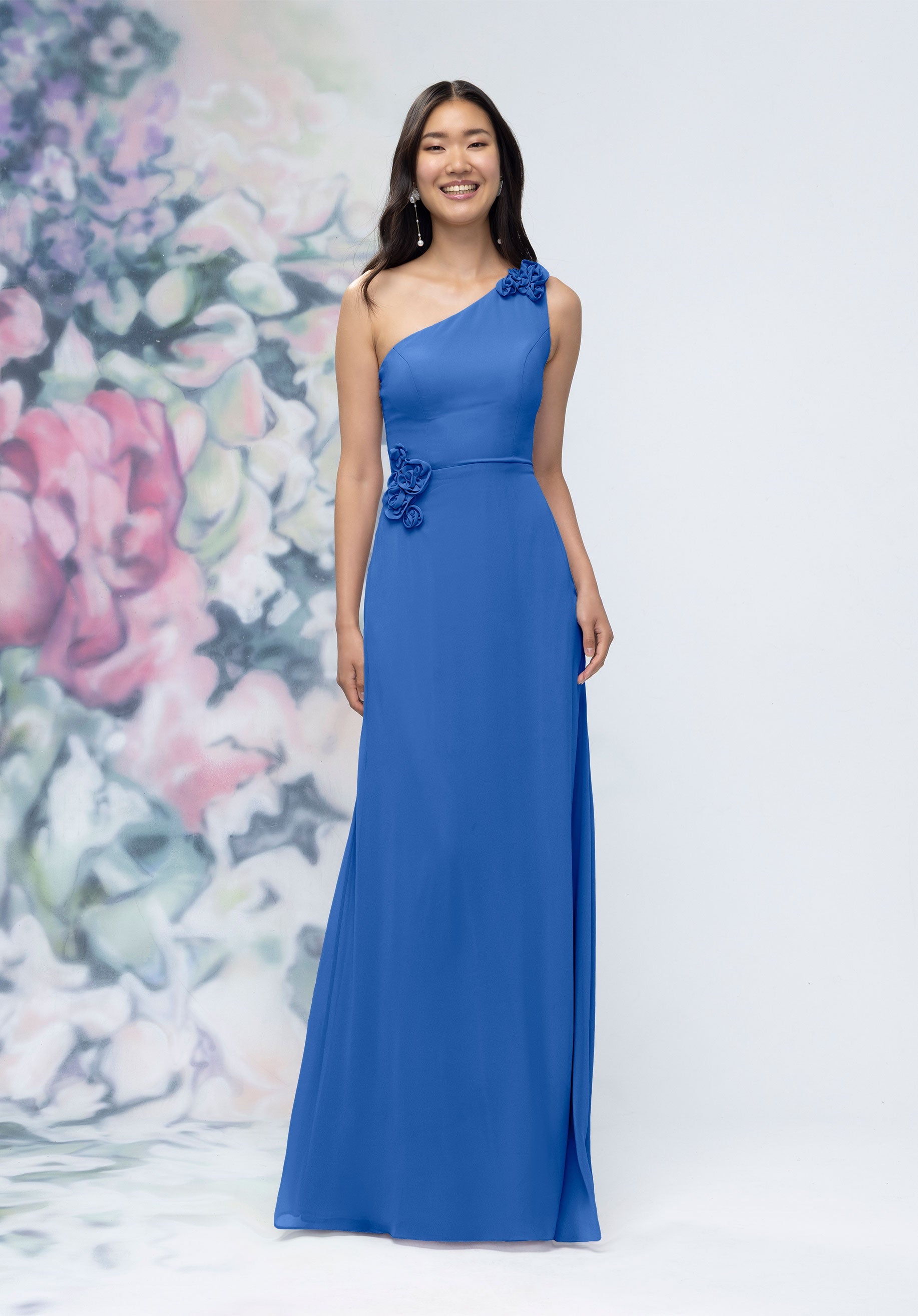 morilee-one-shoulder-chiffon-brautjungfernkleid-mit-3d-blumen image 5