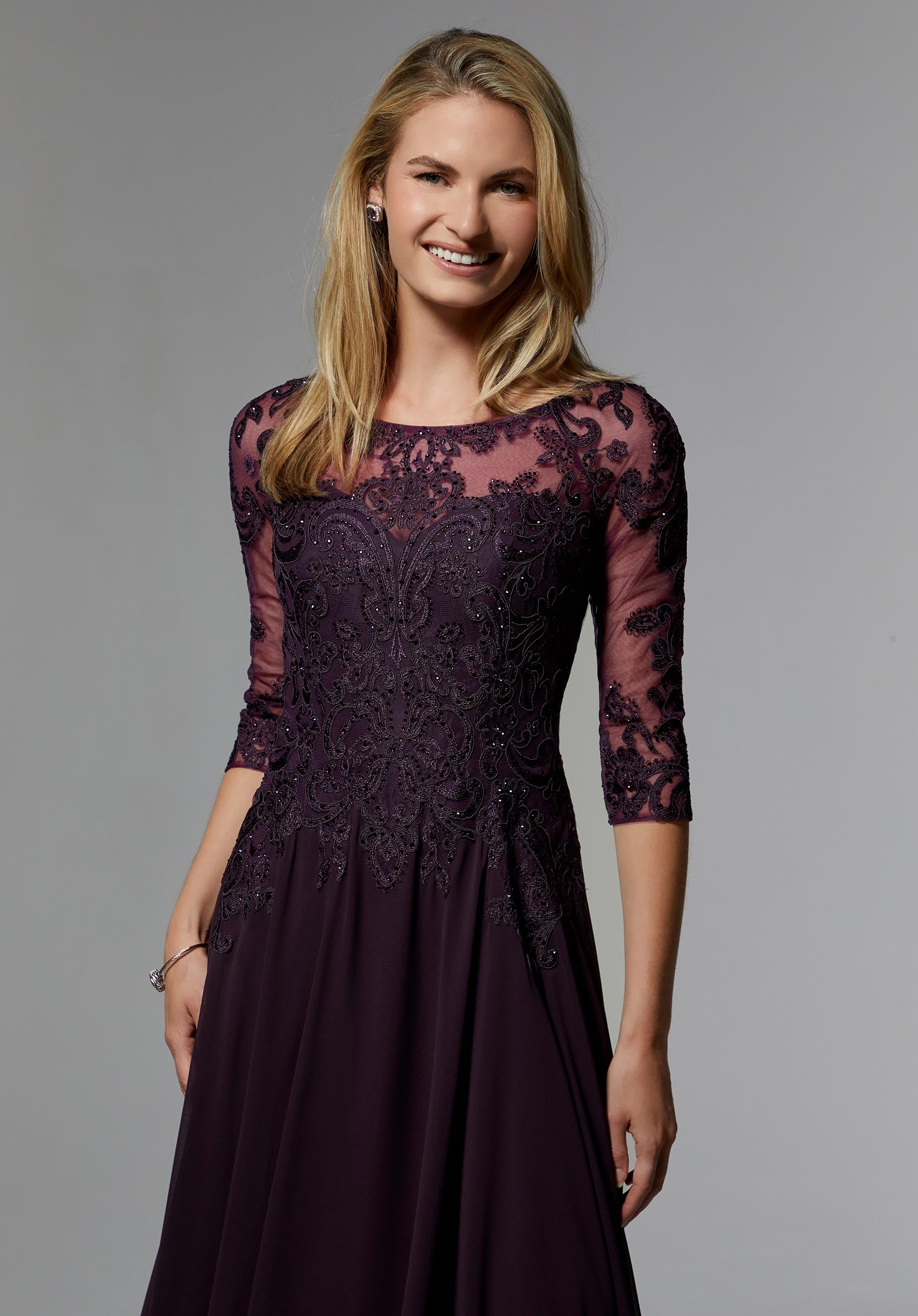morilee-mother-of-the-occasion-kleid-chiffon-mit-perlen-und-3-4-arm image 7