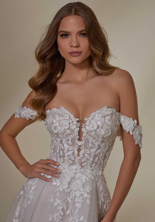 morilee-brautkleid-mit-3d-spitzen-off-shoulder-rmeln image 1