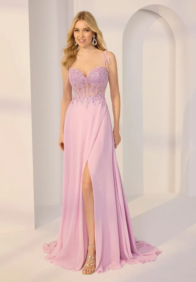 morilee-party-a-linien-kleid-spitze-chiffon image 1