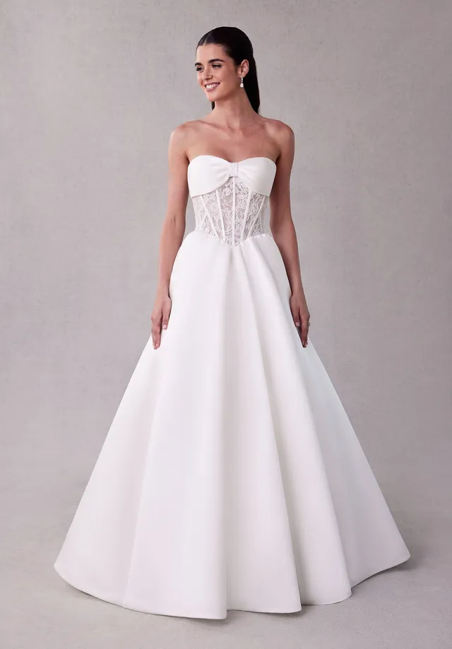 morilee-sabrine-brautkleid-ballkleid-aus-satin-mit-schleife image 1