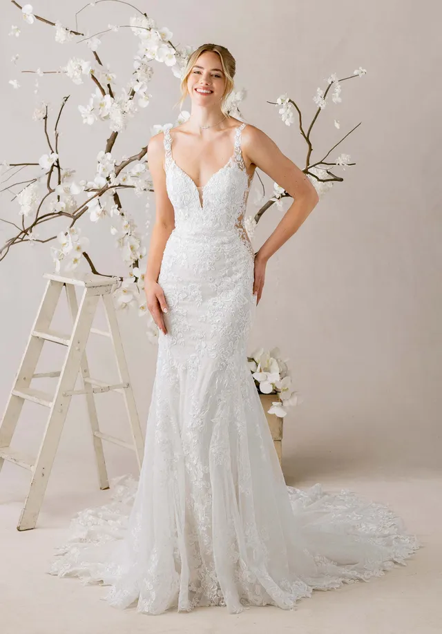 morilee-maris-brautkleid-fit-and-flare-chantilly-spitze image 1
