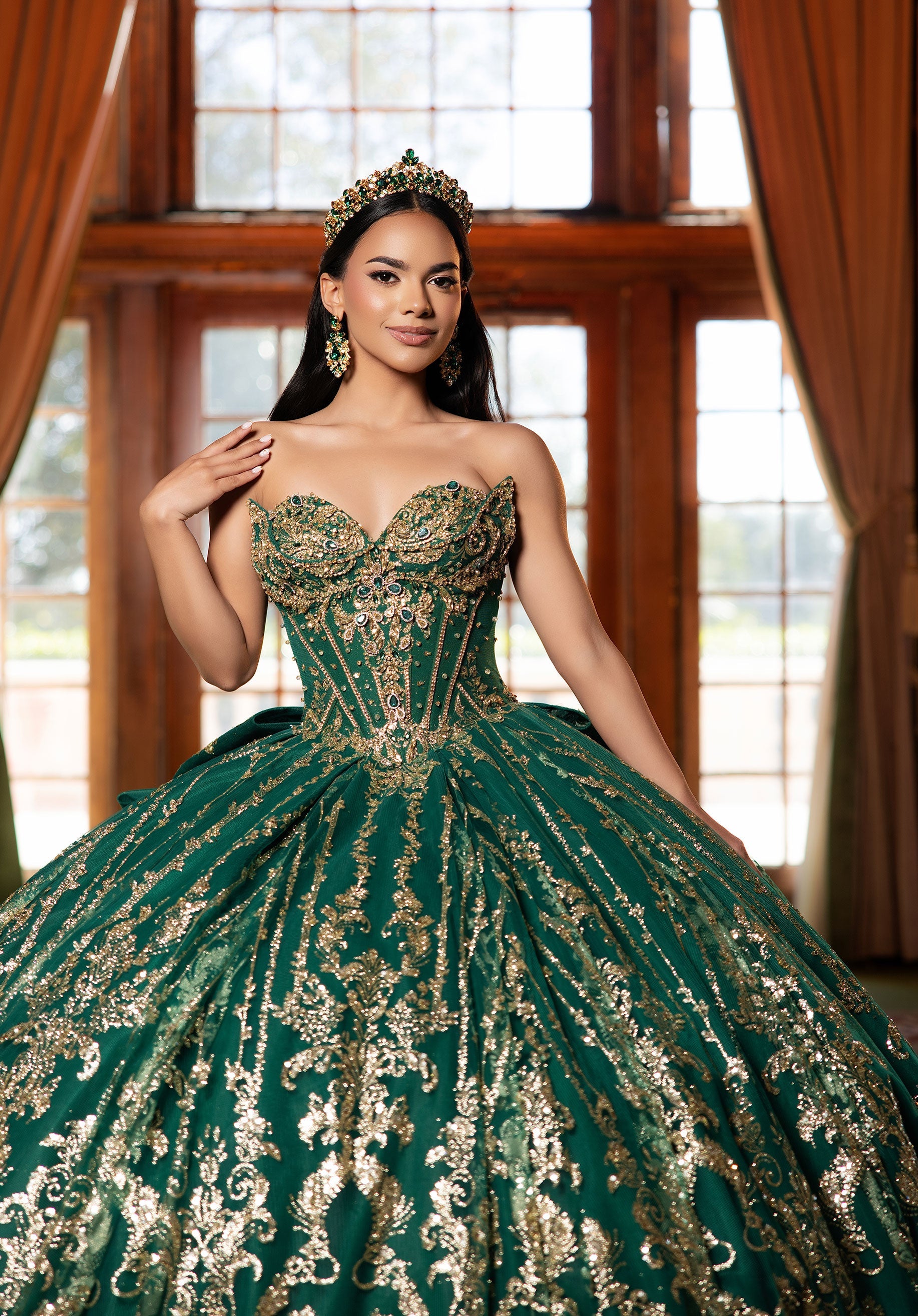 morilee-cynthia-quincea-era-kleid-mit-glitzer-t-llrock image 2