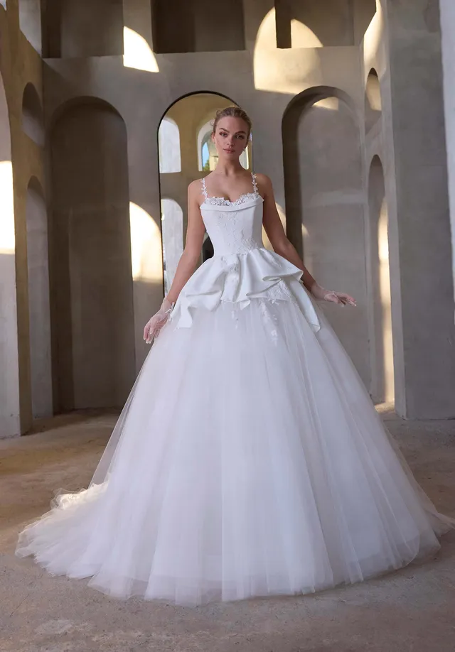 morilee-liliah-brautkleid-t-ll-ballkleid-floral image 1