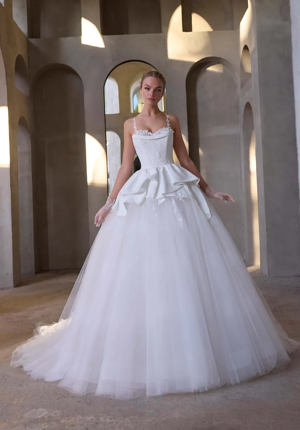 morilee-liliah-brautkleid-t-ll-ballkleid-floral image 1