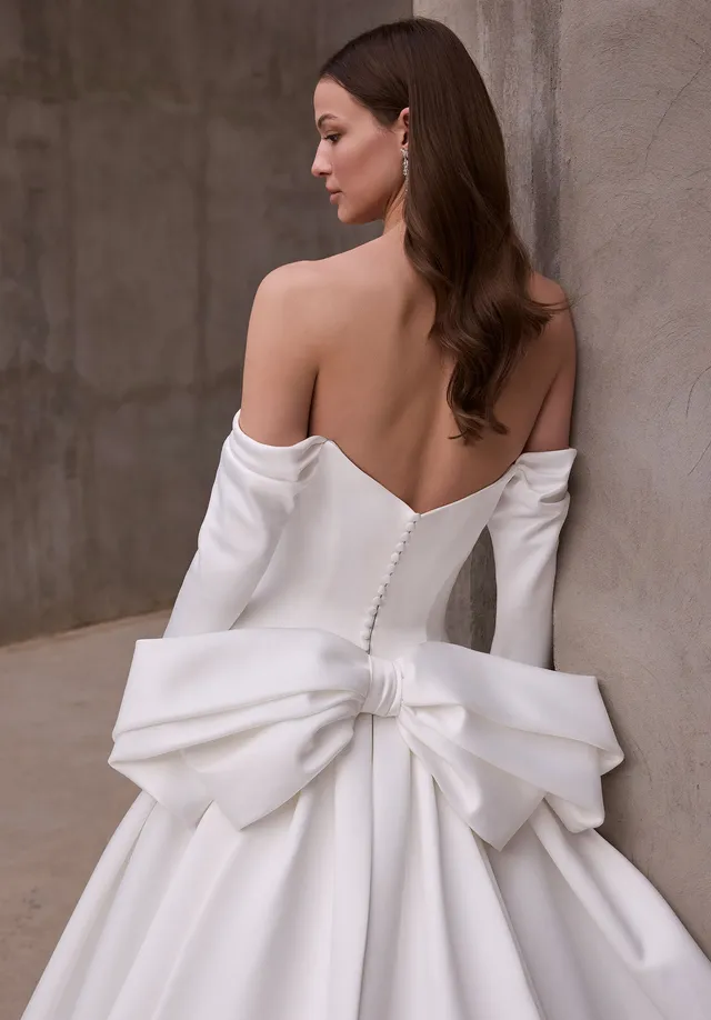 morilee-duchess-satin-r-ckenschleife-braut-accessoire image 1
