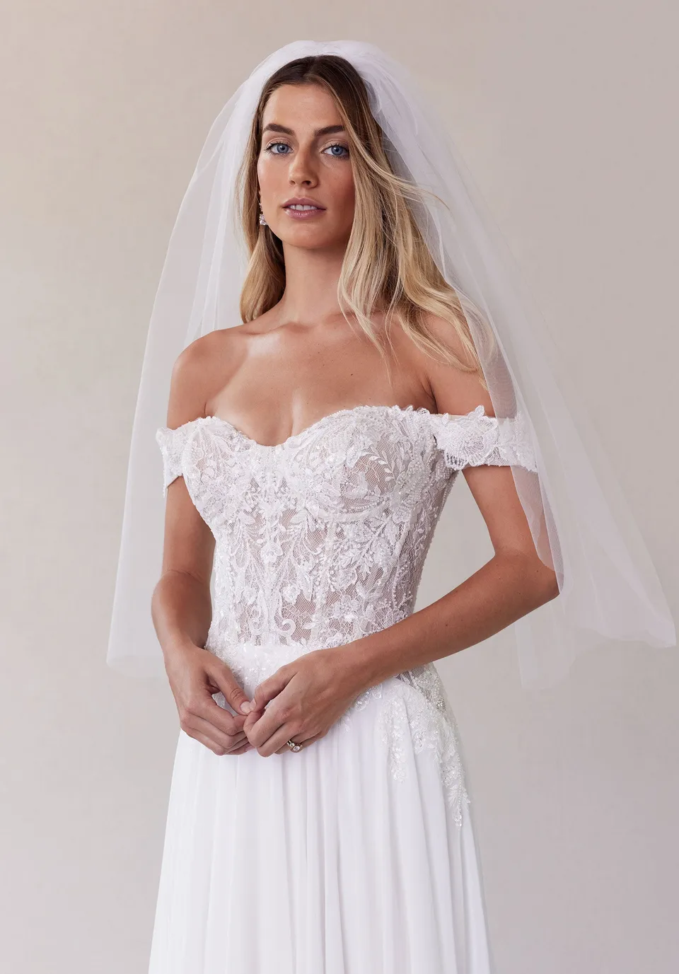 morilee-plain-tulle-schleier-ellbogenl-nge image 1