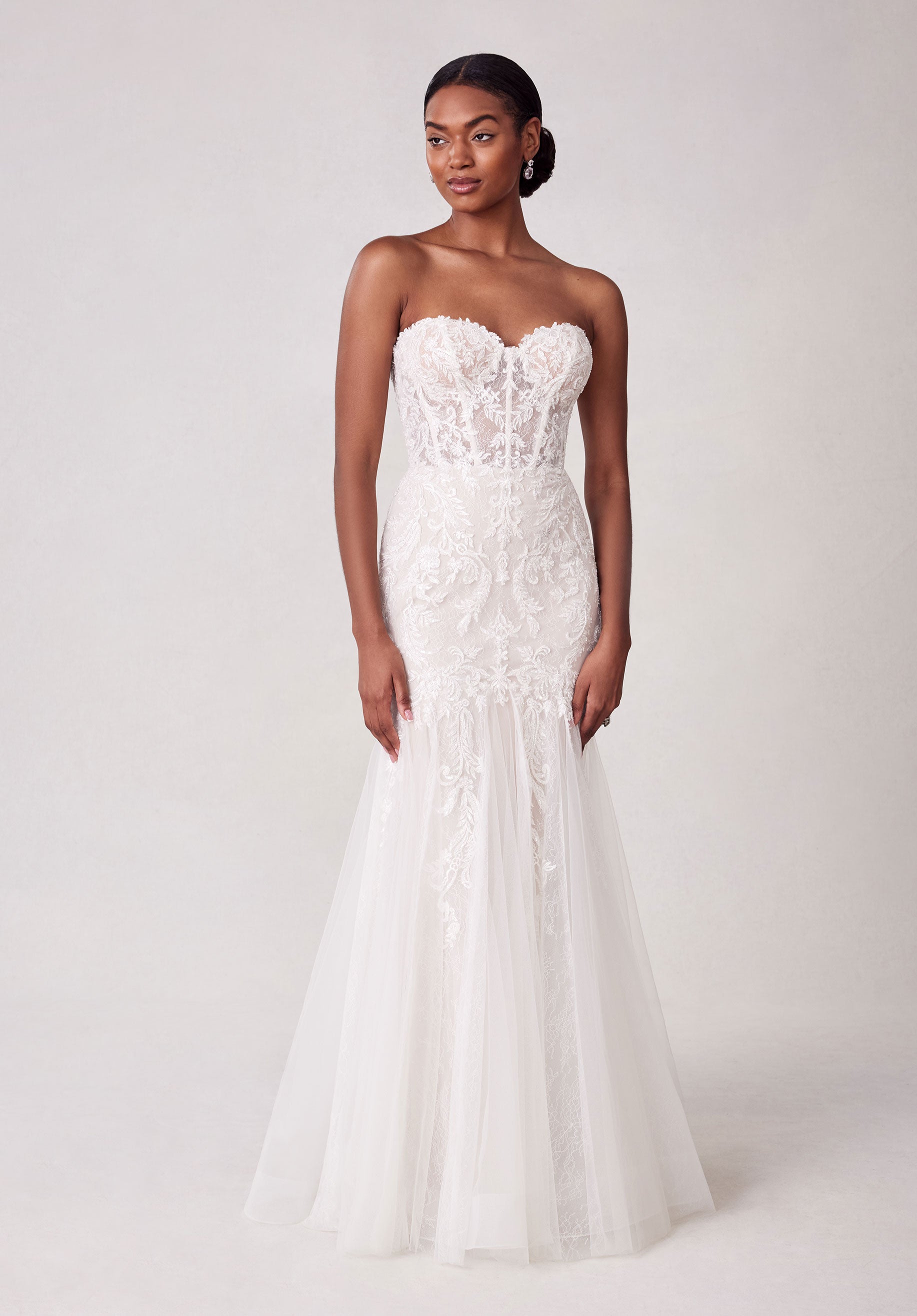 morilee-sunrose-brautkleid-fit-and-flare-aus-t-ll-und-chantilly-spitze image 3