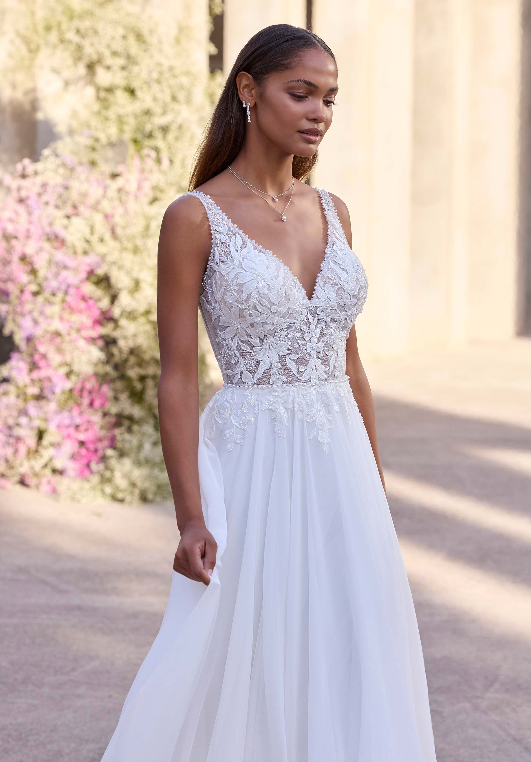 morilee-dria-brautkleid-a-linie-chiffon-ivory-champagne-honey image 2