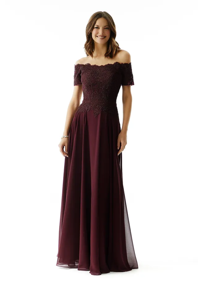 morilee-a-linie-abendkleid-chiffon-mit-perlen-und-applikationen image 1