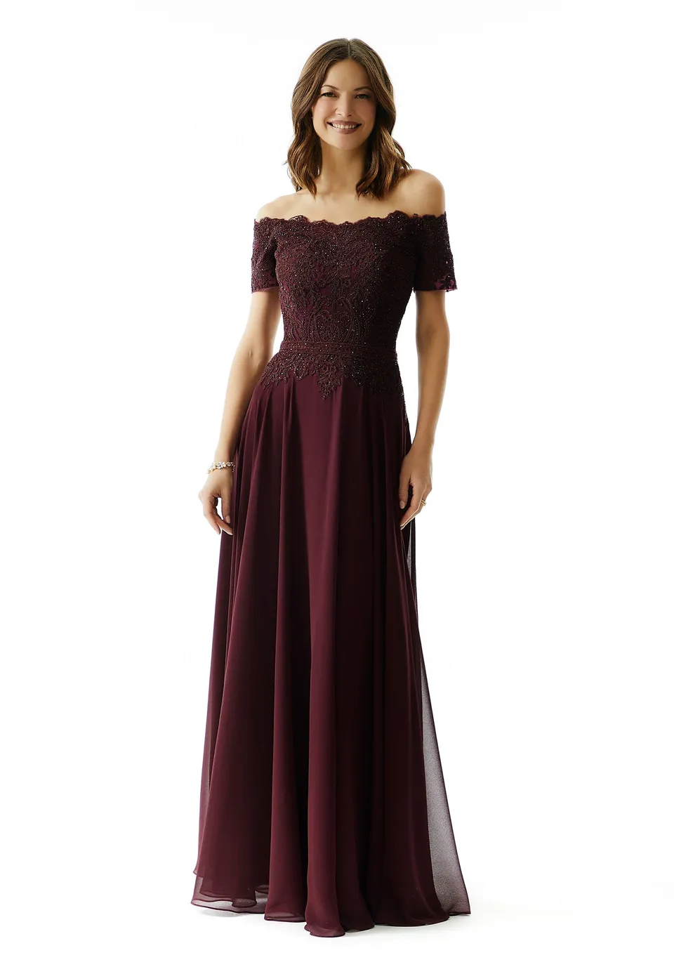 morilee-a-linie-abendkleid-chiffon-mit-perlen-und-applikationen image 1