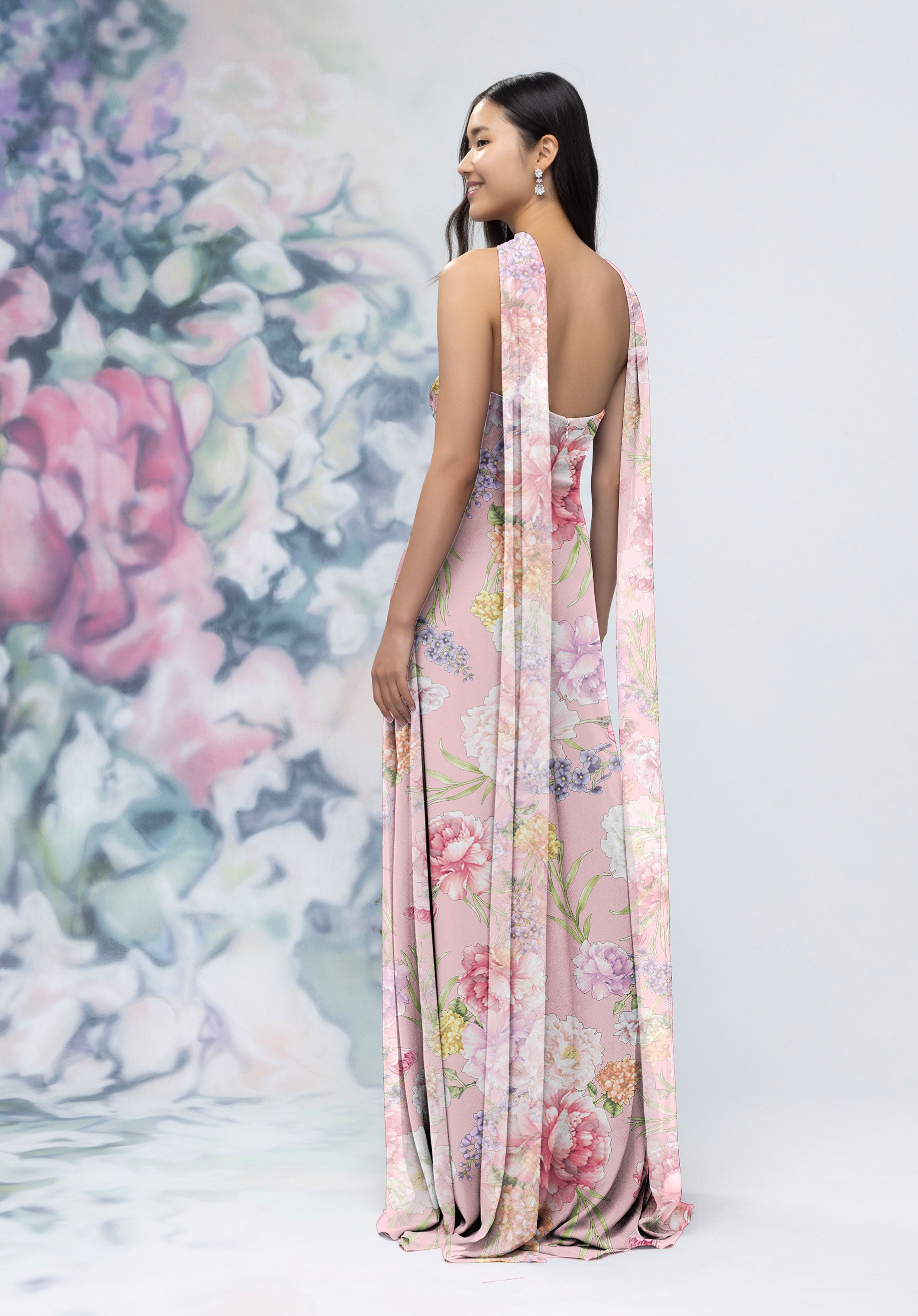 morilee-brautjungfernkleid-tr-gerlos-floral-chiffon-s-ule-mit-schal image 2