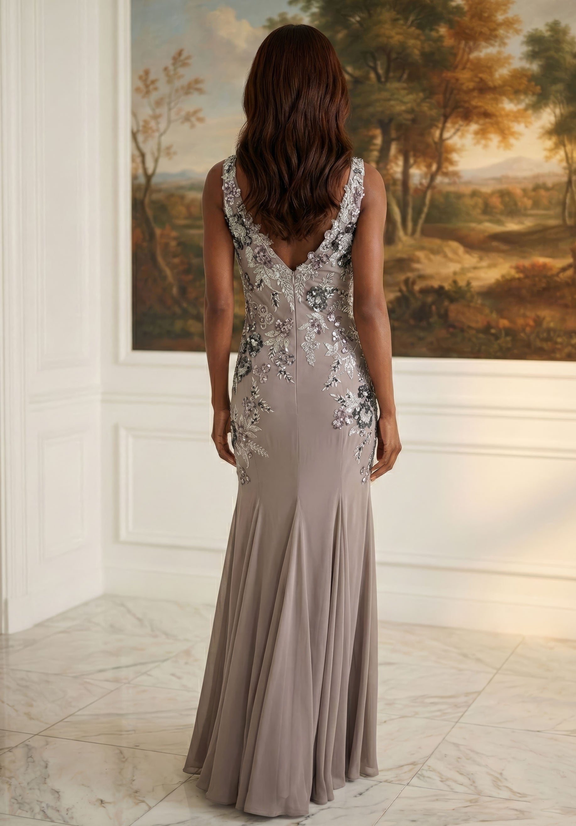 morilee-v-neck-meerjungfrau-abendkleid-mit-pailletten-bl-ten image 2