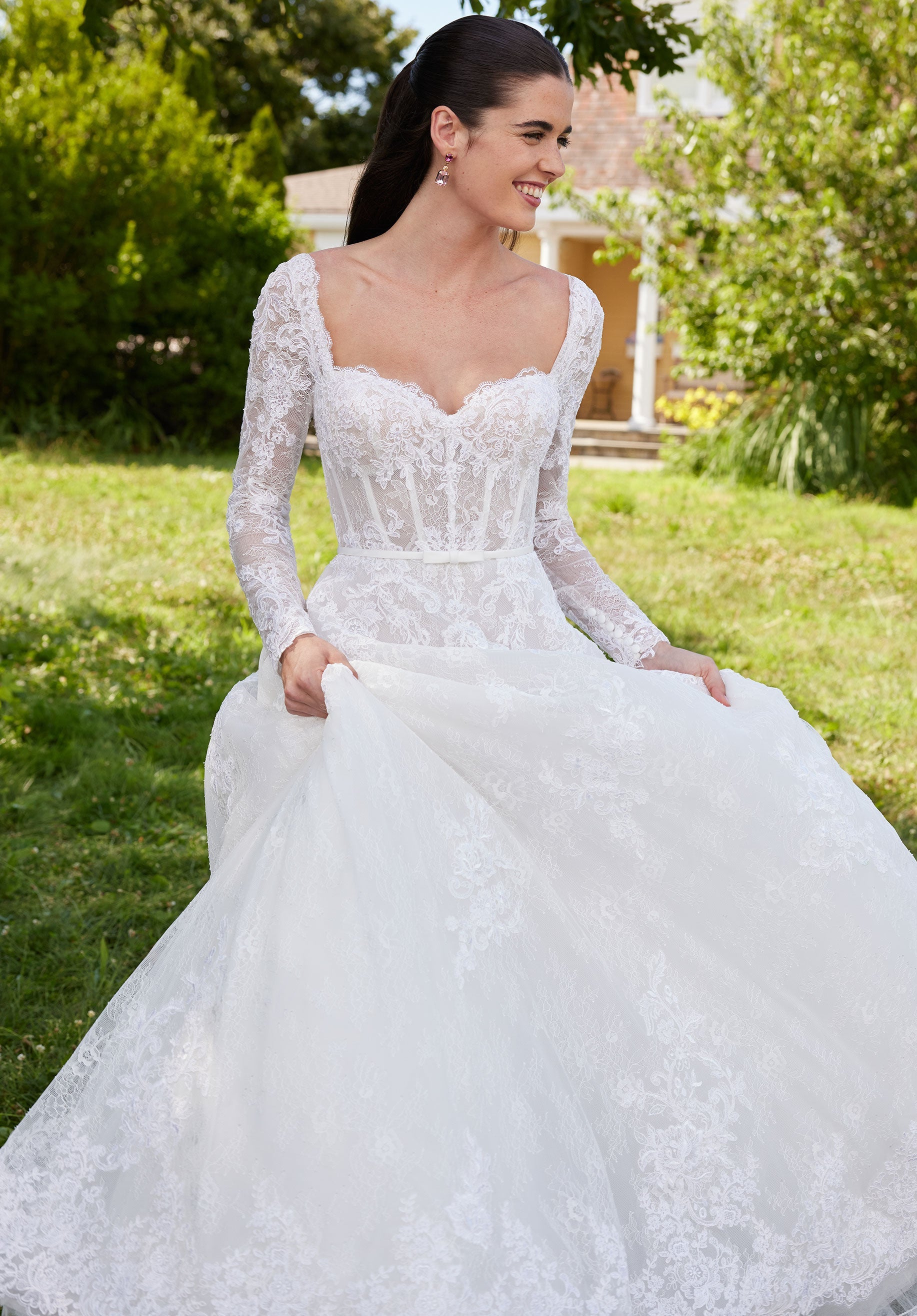 morilee-sannah-brautkleid-ballkleid-spitze-langarm image 7