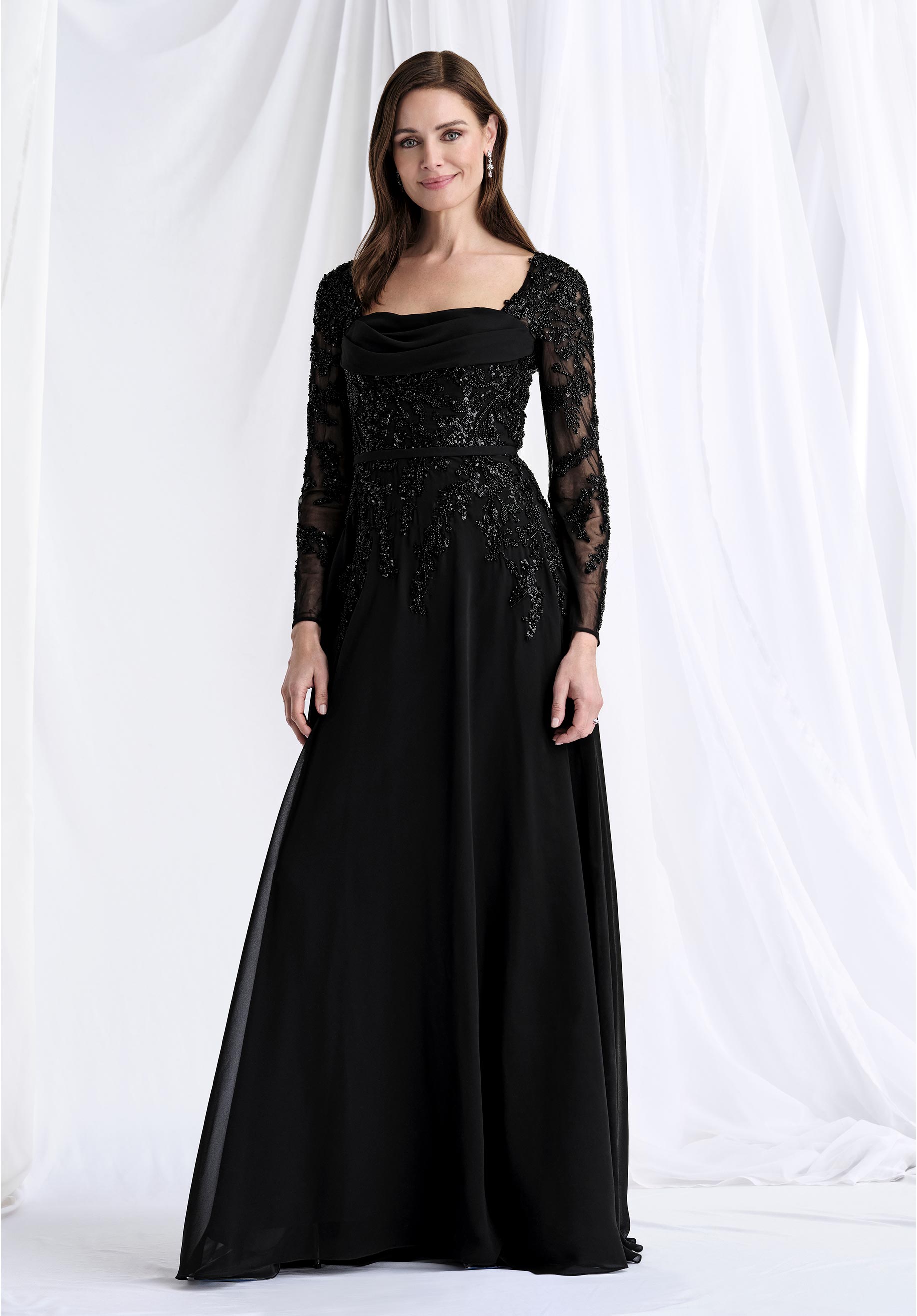 morilee-abendkleid-langarm-chiffon-a-linie-mit-perlen-und-g-rtel image 3