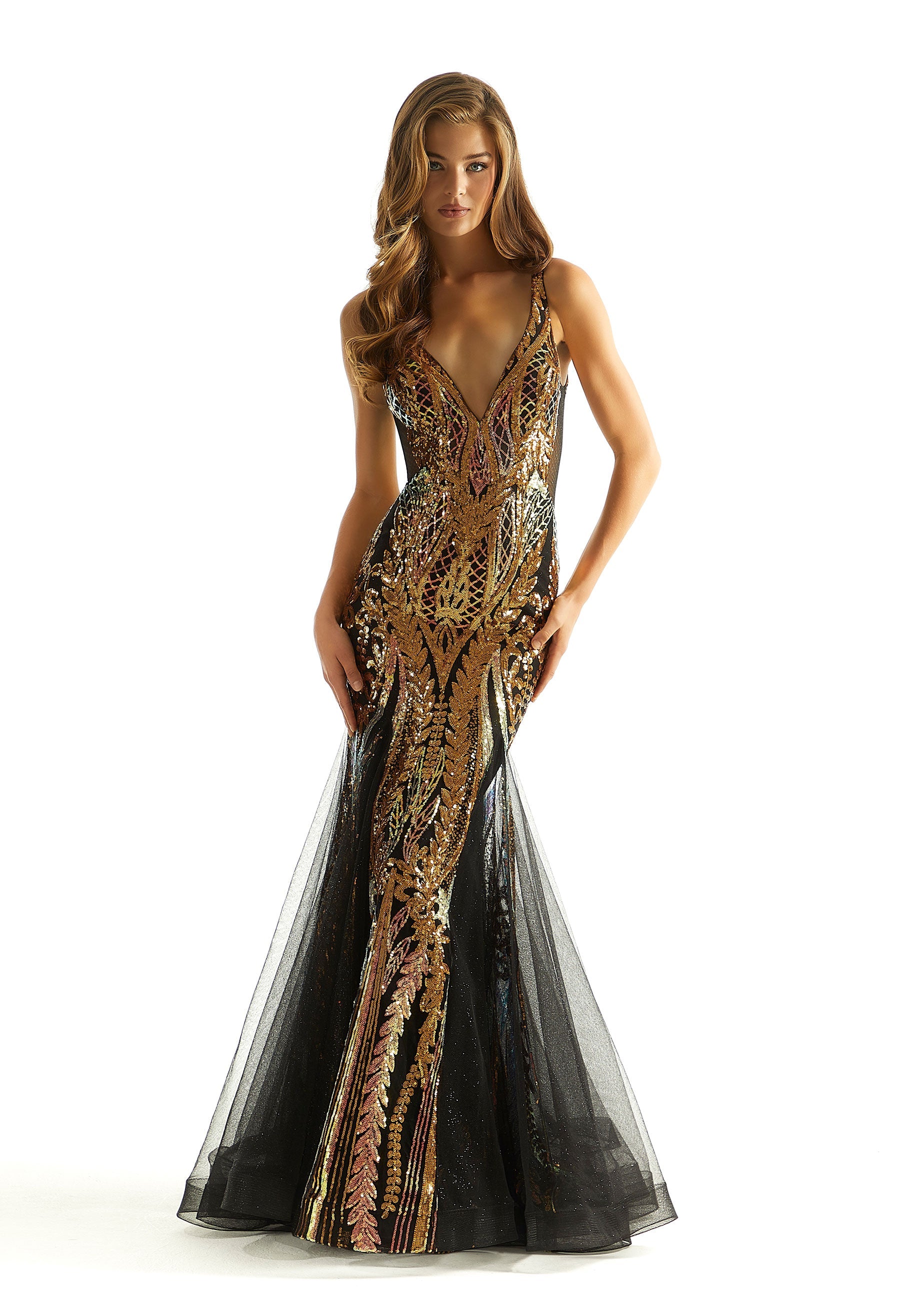 morilee-patterned-sequin-mermaid-promkleid image 3
