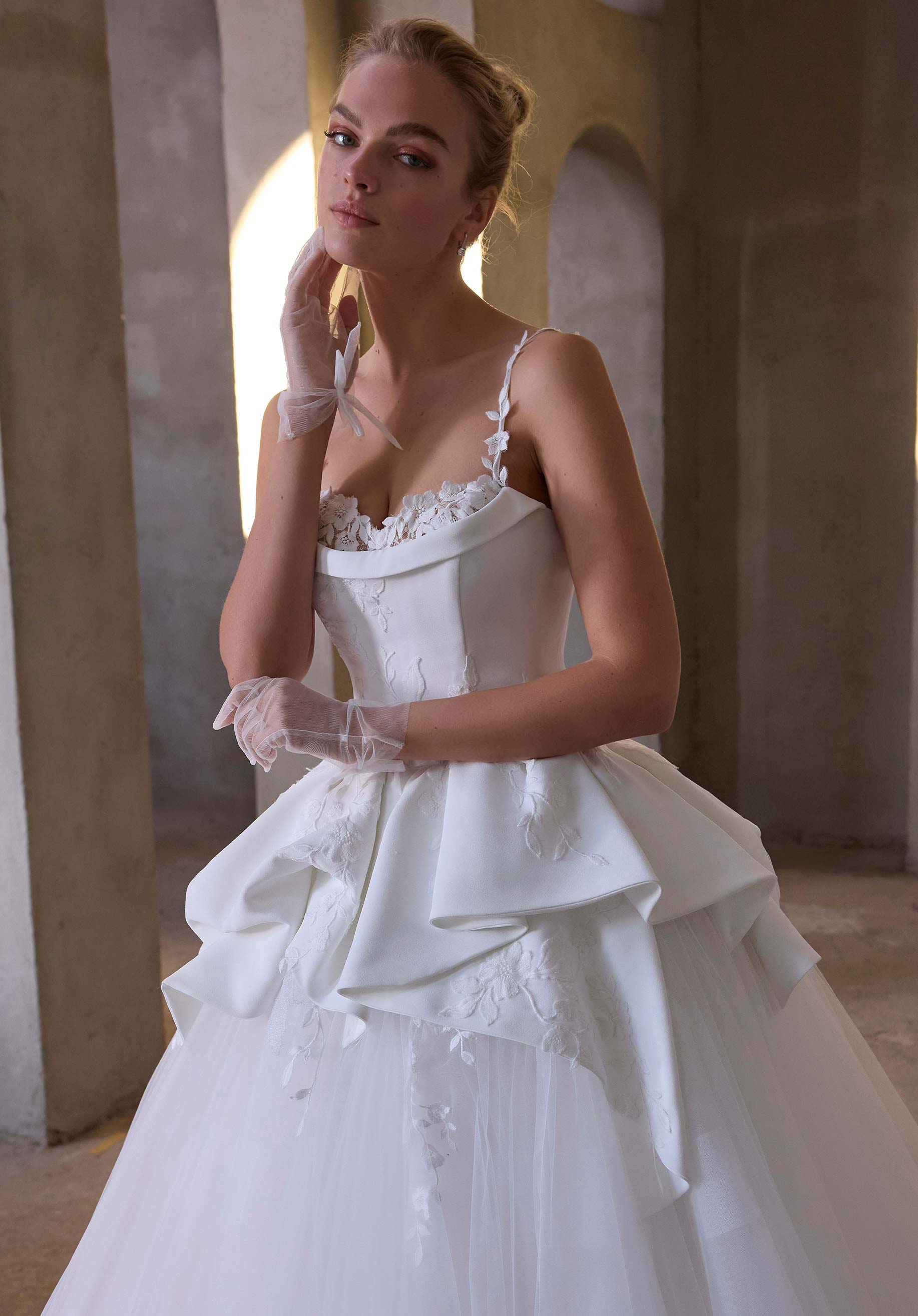 morilee-liliah-brautkleid-t-ll-ballkleid-floral image 2