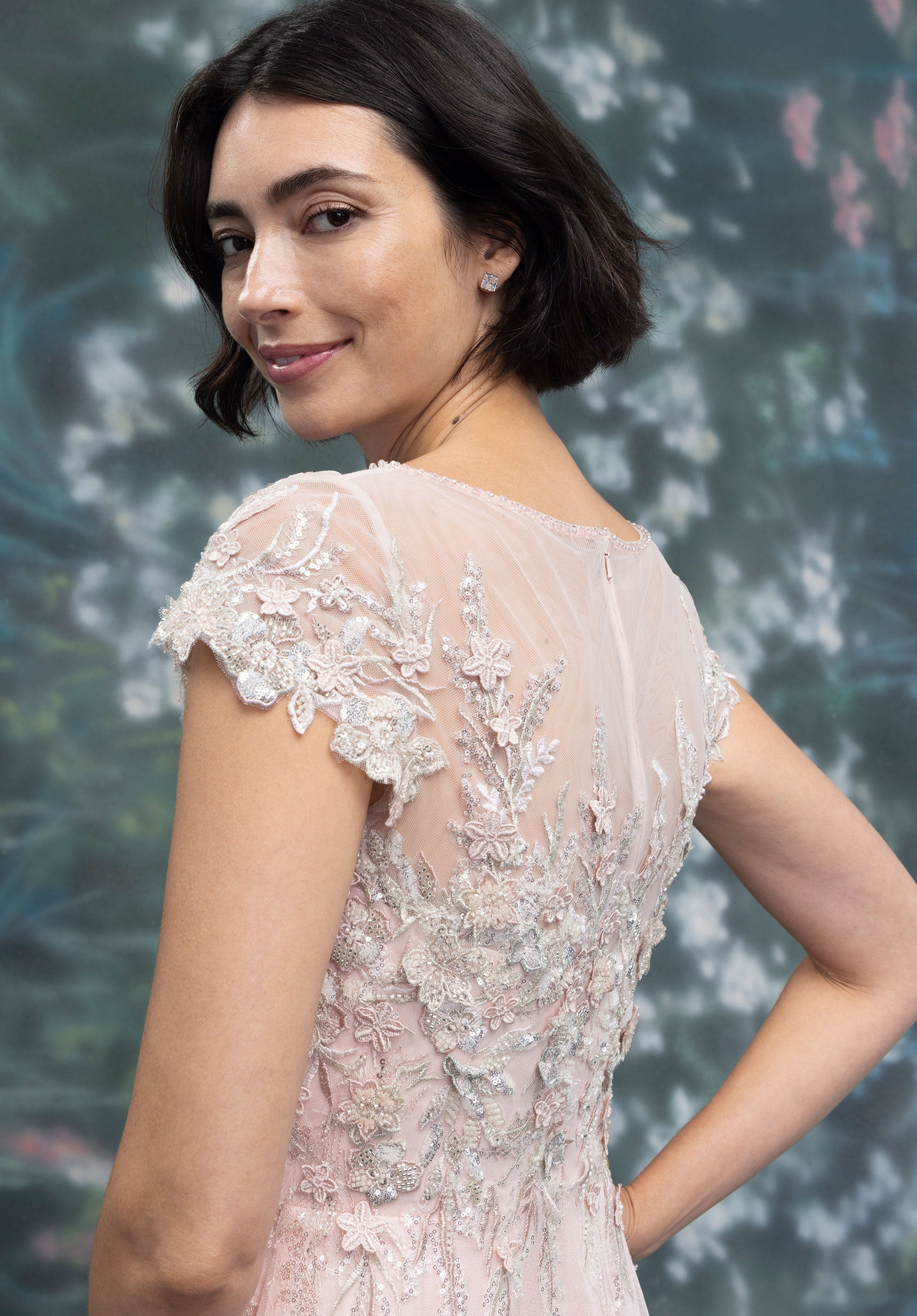 morilee-3d-floral-crystal-shimmer-chiffon-abendkleid-a-linie image 2