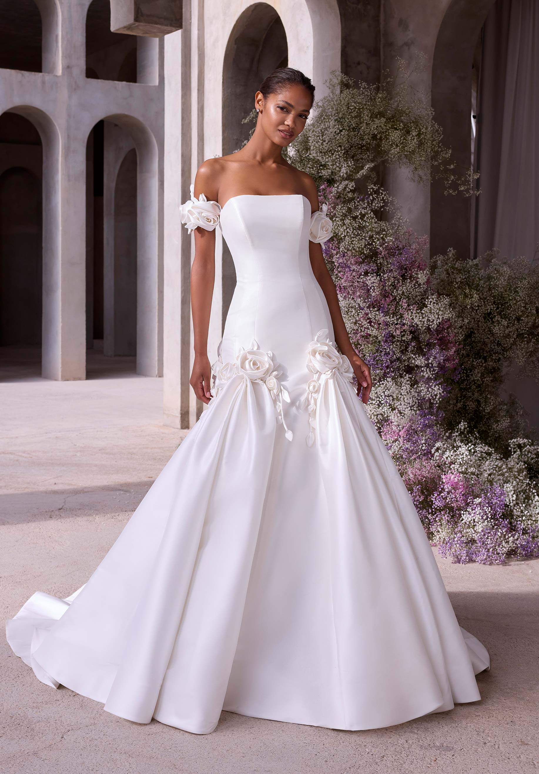 morilee-ophelia-brautkleid-fit-and-flare-mikado-ivory image 1