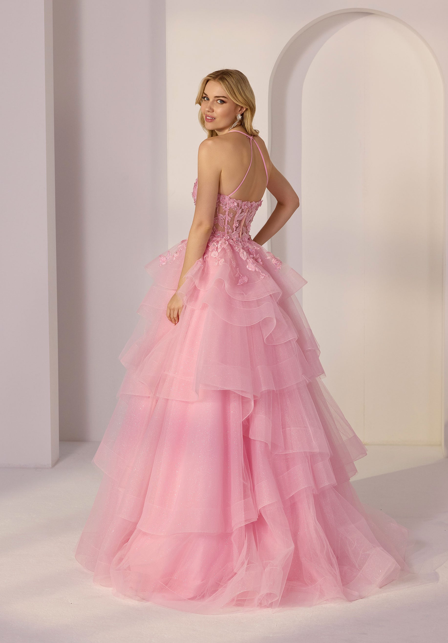 morilee-party-ballkleid-mit-cat-eye-corsage-und-tiered-glitzer-t-ll image 3