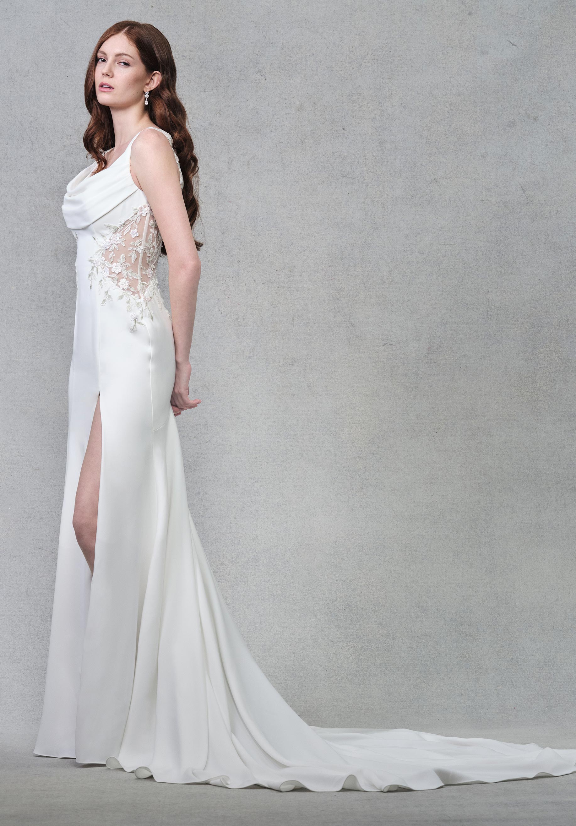 morilee-seratte-brautkleid-fit-flare-mit-cowl-ausschnitt image 2