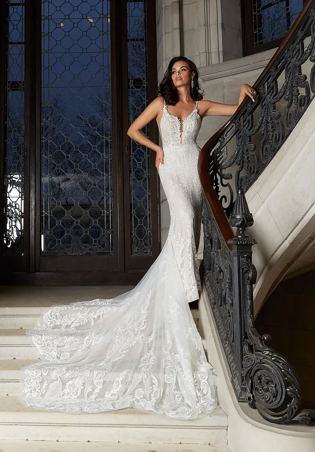 morilee-chantrelle-brautkleid-fit-flare-spitze image 1