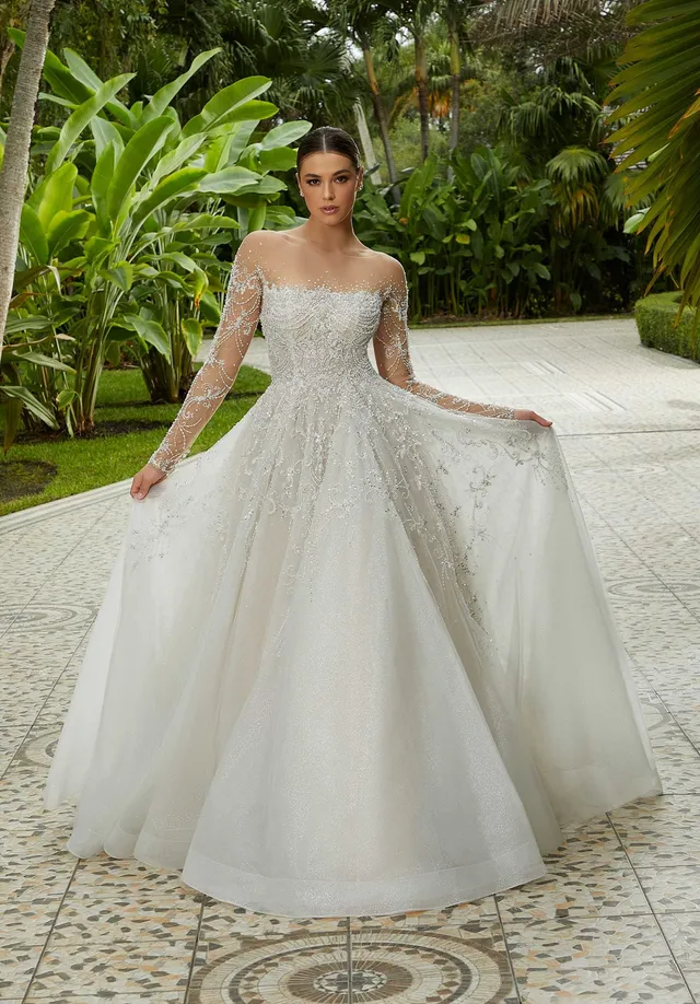 morilee-fantasia-brautkleid-ballkleid-glitzer-ivory image 1