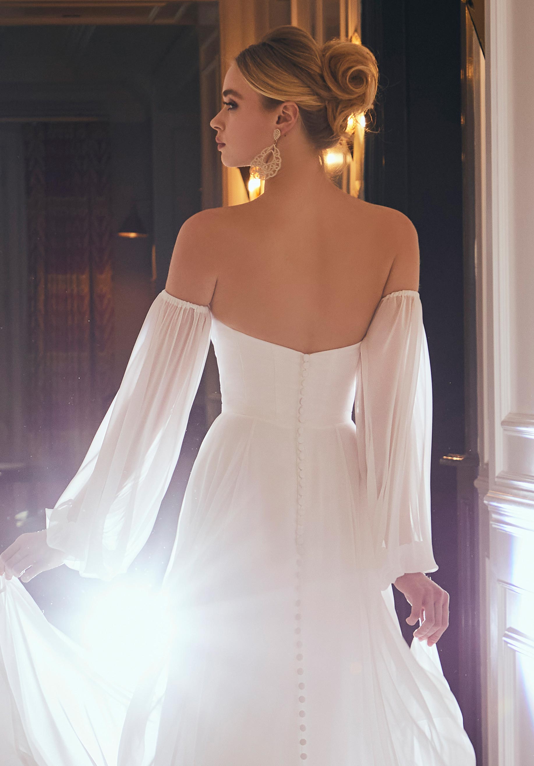 morilee-chiffon-bischof-rmel-abnehmbare-braut-rmel-f-r-brautkleid image 2