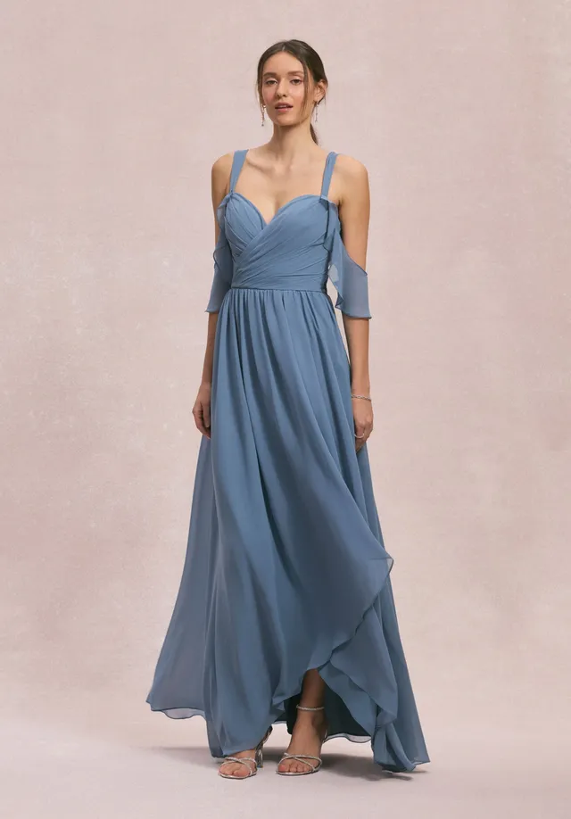 morilee-criss-cross-drapiertes-sweetheart-chiffon-brautjungfernkleid image 1