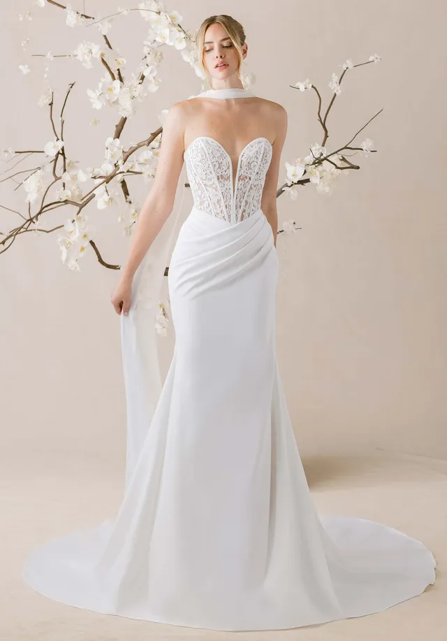 morilee-pli-fit-and-flare-brautkleid image 1