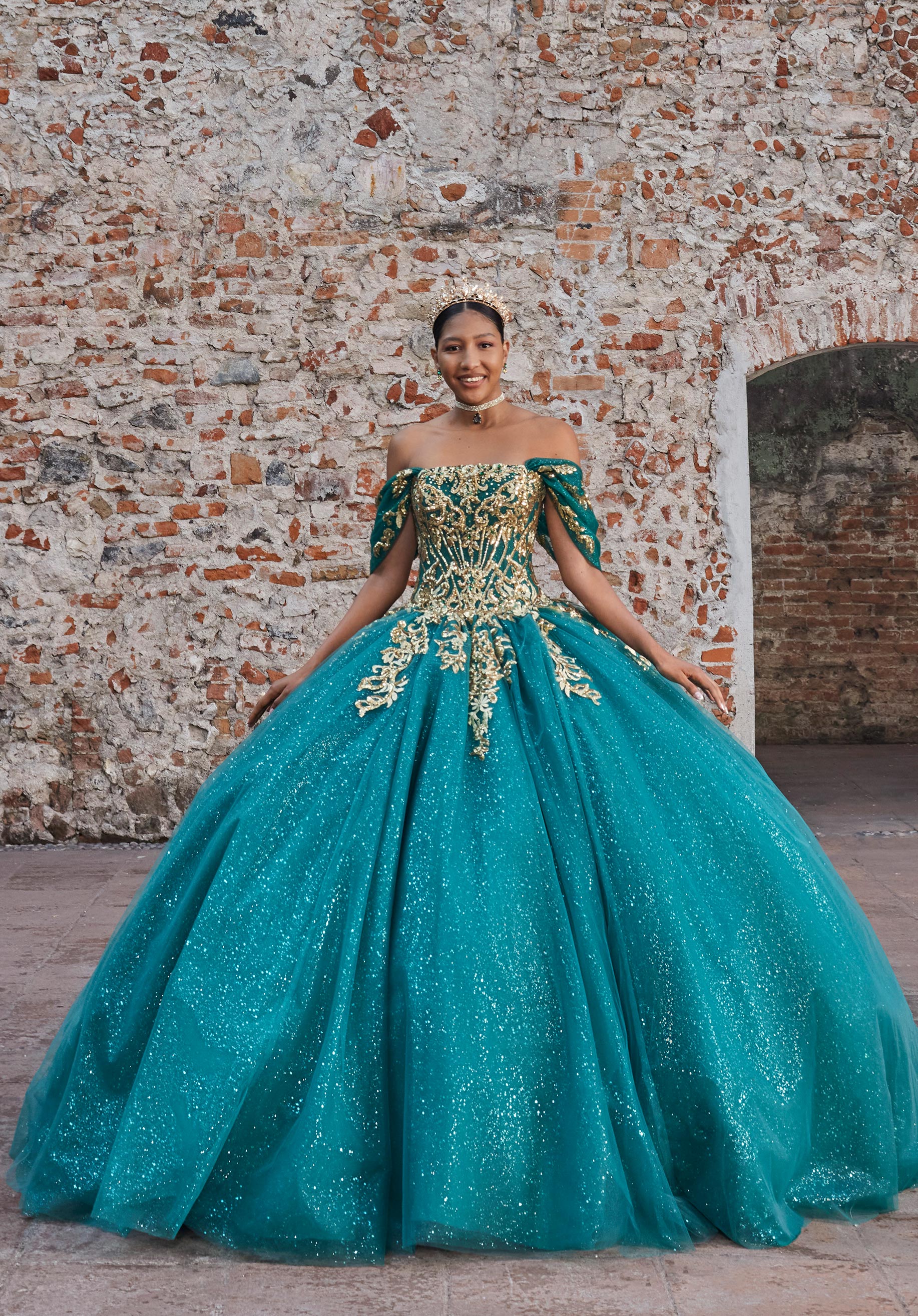 morilee-ariana-quincea-era-kleid-tr-gerloses-ballkleid-mit-glitzer-t-ll image 4