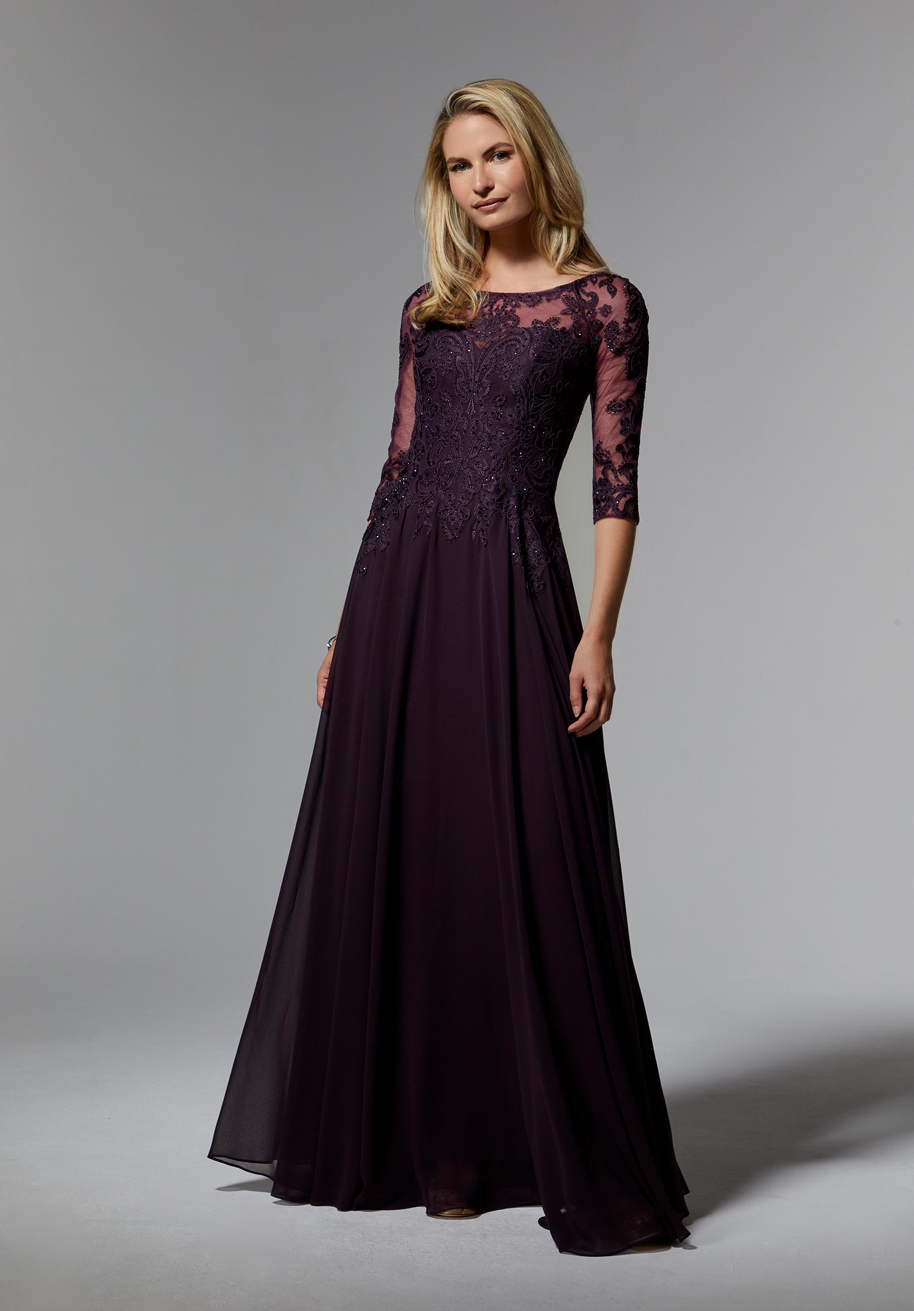 morilee-mother-of-the-occasion-kleid-chiffon-mit-perlen-und-3-4-arm image 6