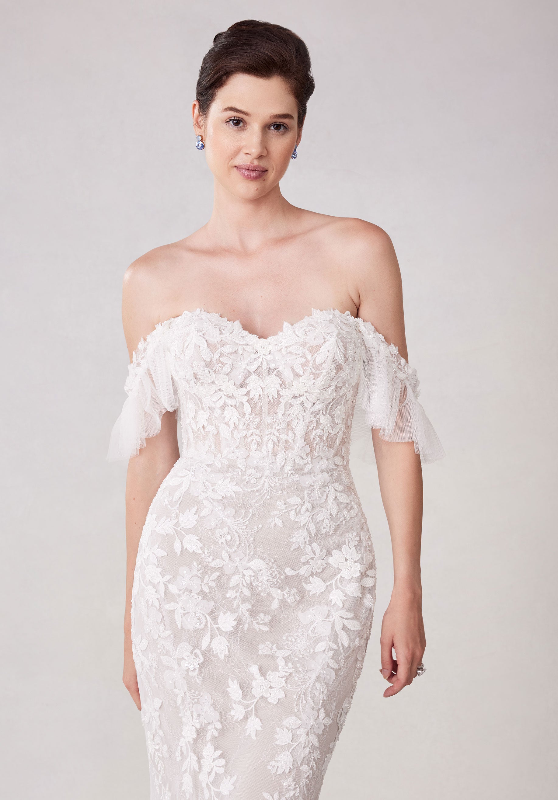 morilee-stormi-brautkleid-fit-flare-mit-3d-spitze-und-abnehmbaren-rmeln image 2