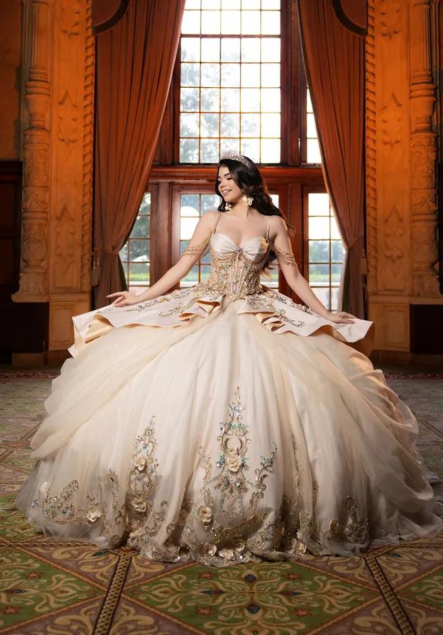 morilee-celina-quincea-era-kleid-3-teilig-mit-t-ll-ballrock image 1