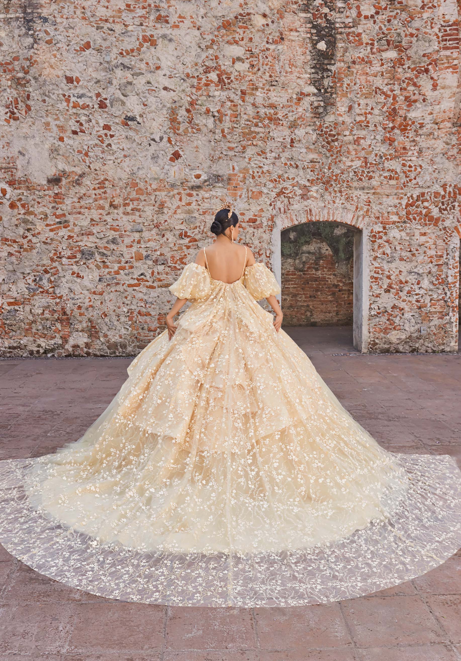 morilee-vizcaya-audrey-quincea-era-kleid-mit-korsett-und-ballon-rmeln image 6