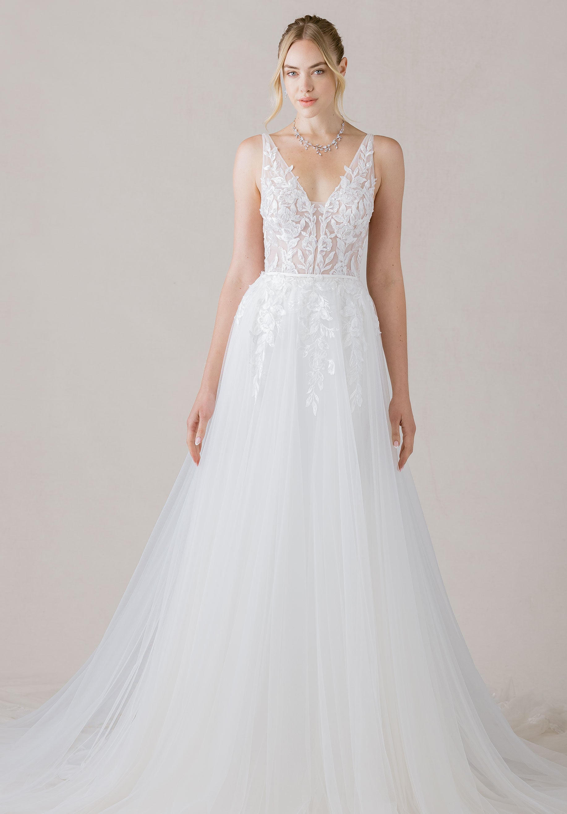 morilee-odile-brautkleid-crepe-fit-and-flare-mit-berrock image 3