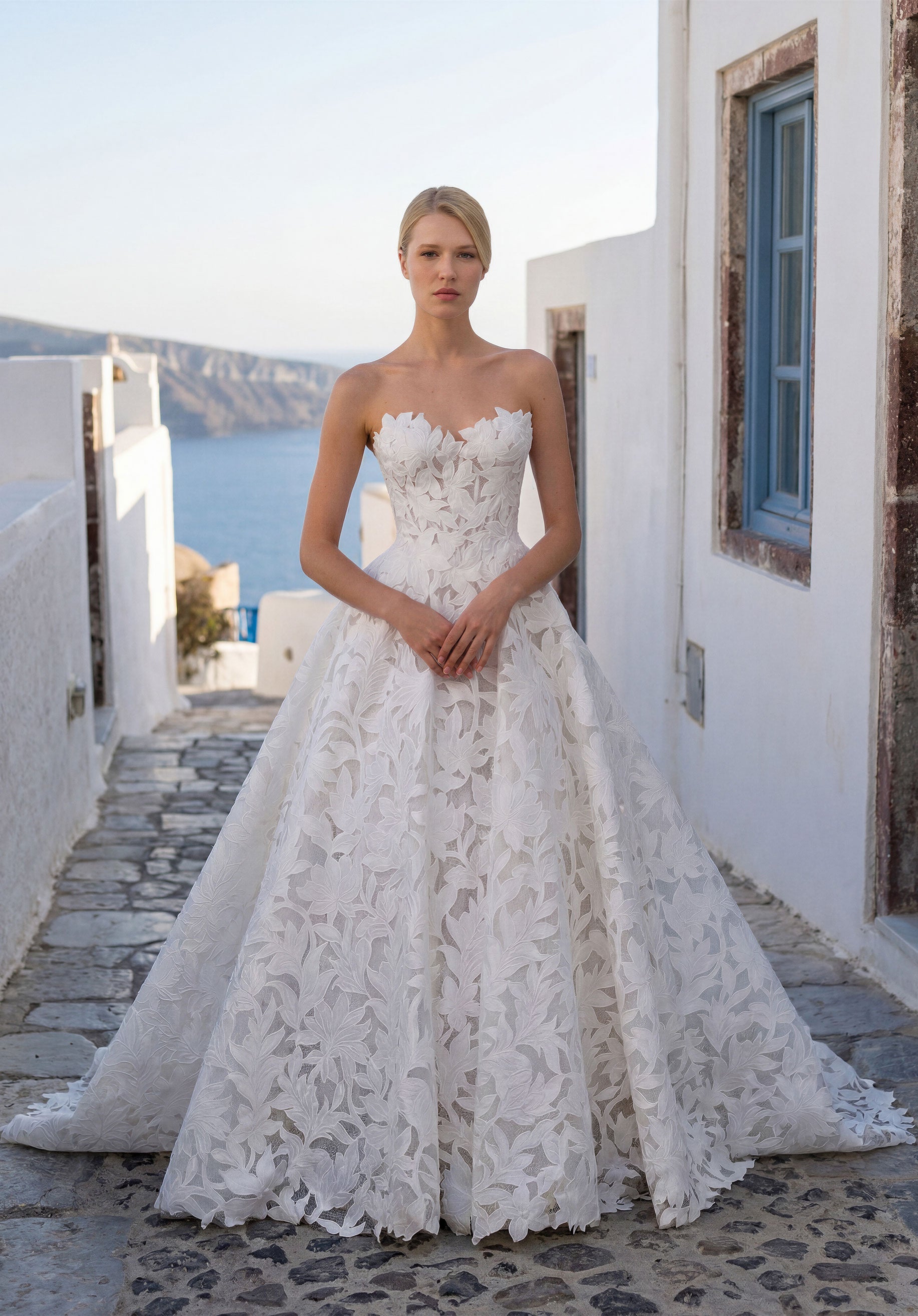 morilee-tovara-brautkleid-a-linie-satin-mit-laser-cut image 1