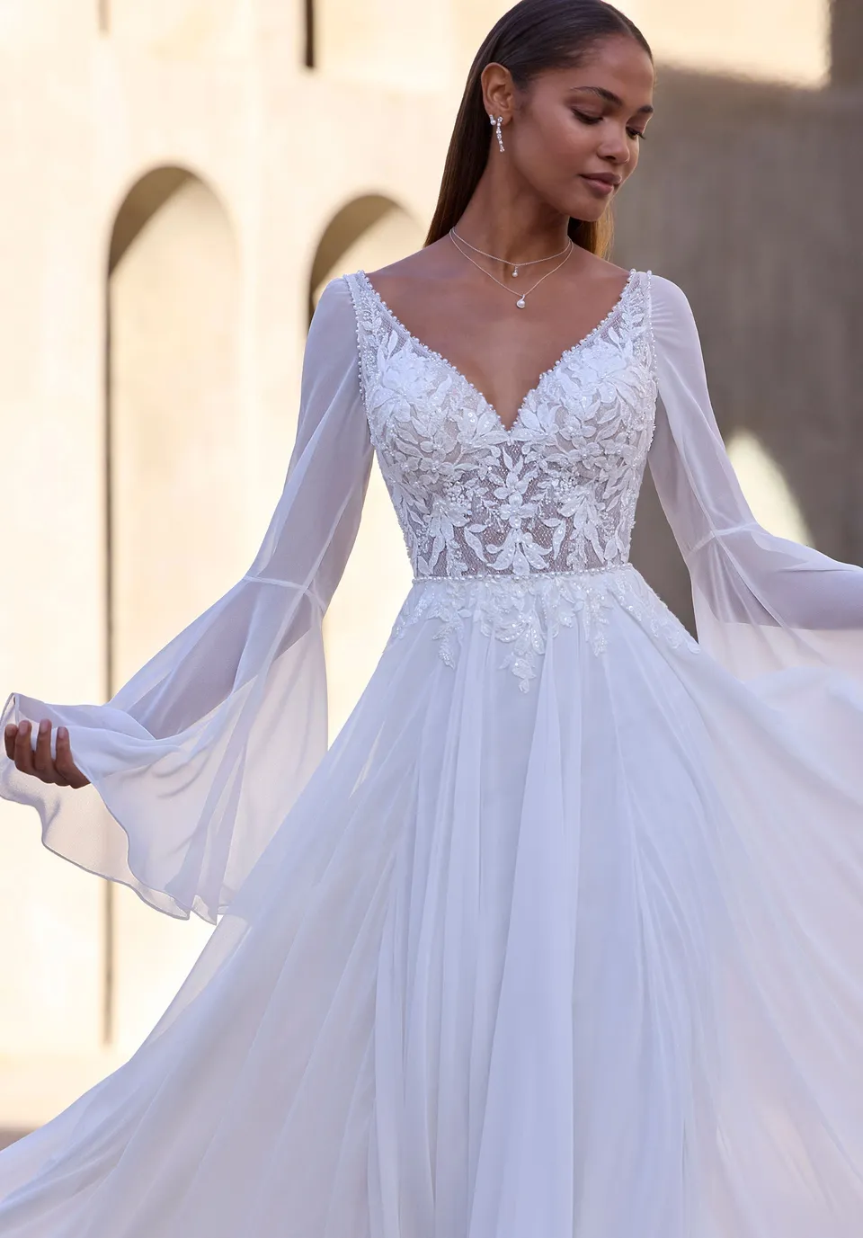 morilee-chiffon-flare-rmel-abnehmbare-braut-fl-gel-rmel image 1