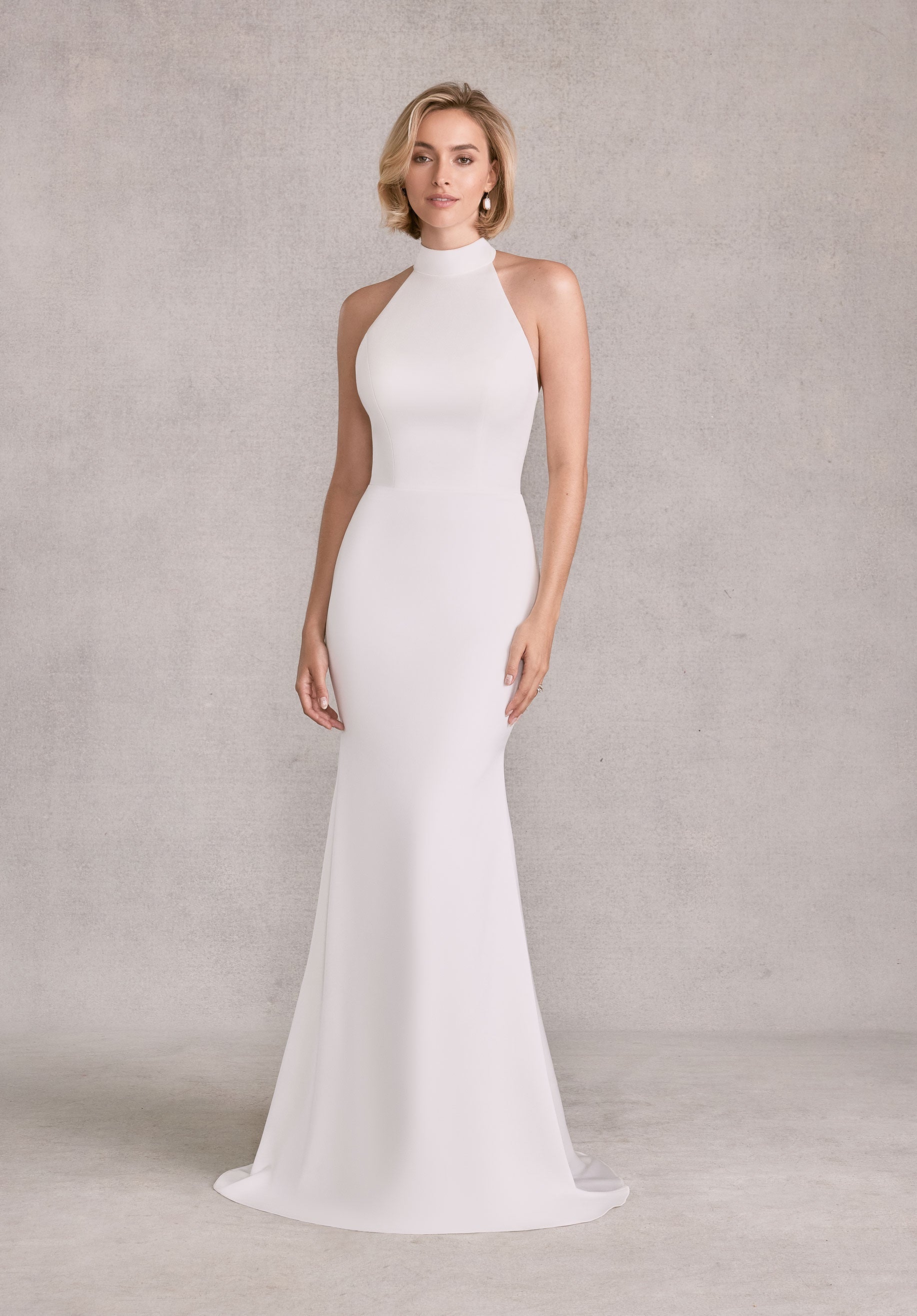 morilee-sandie-brautkleid-satin-halter-fit-flare-wildflower image 6
