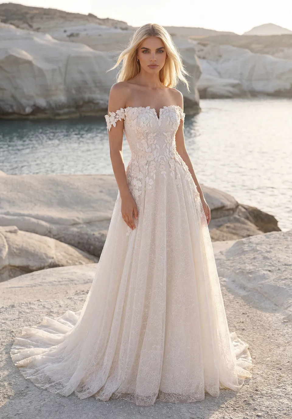 morilee-tatienne-brautkleid-a-linie-mit-chantilly-spitze-und-corsage image 1