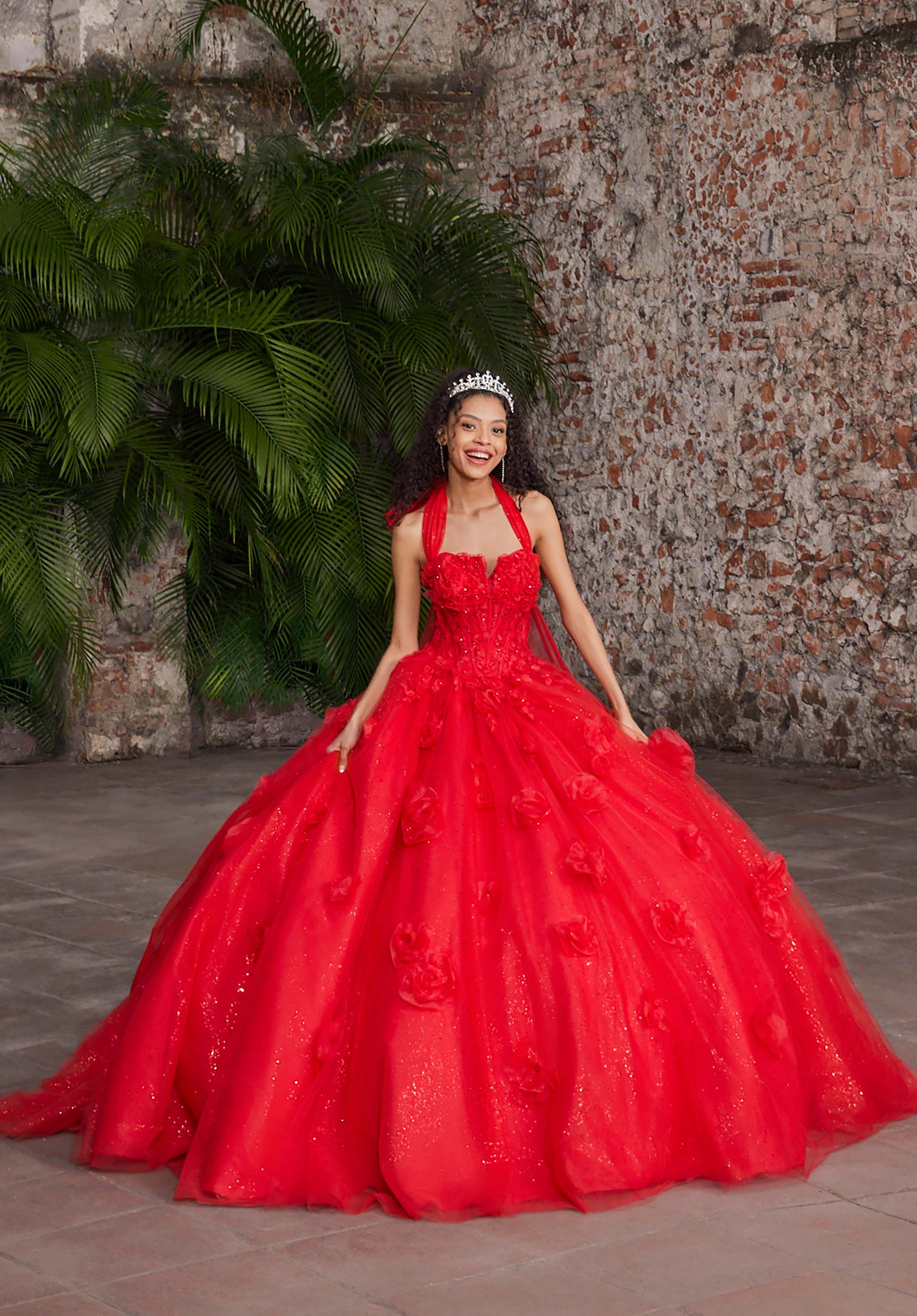 morilee-anastasia-quincea-era-kleid-mit-halter-und-rosetten image 1