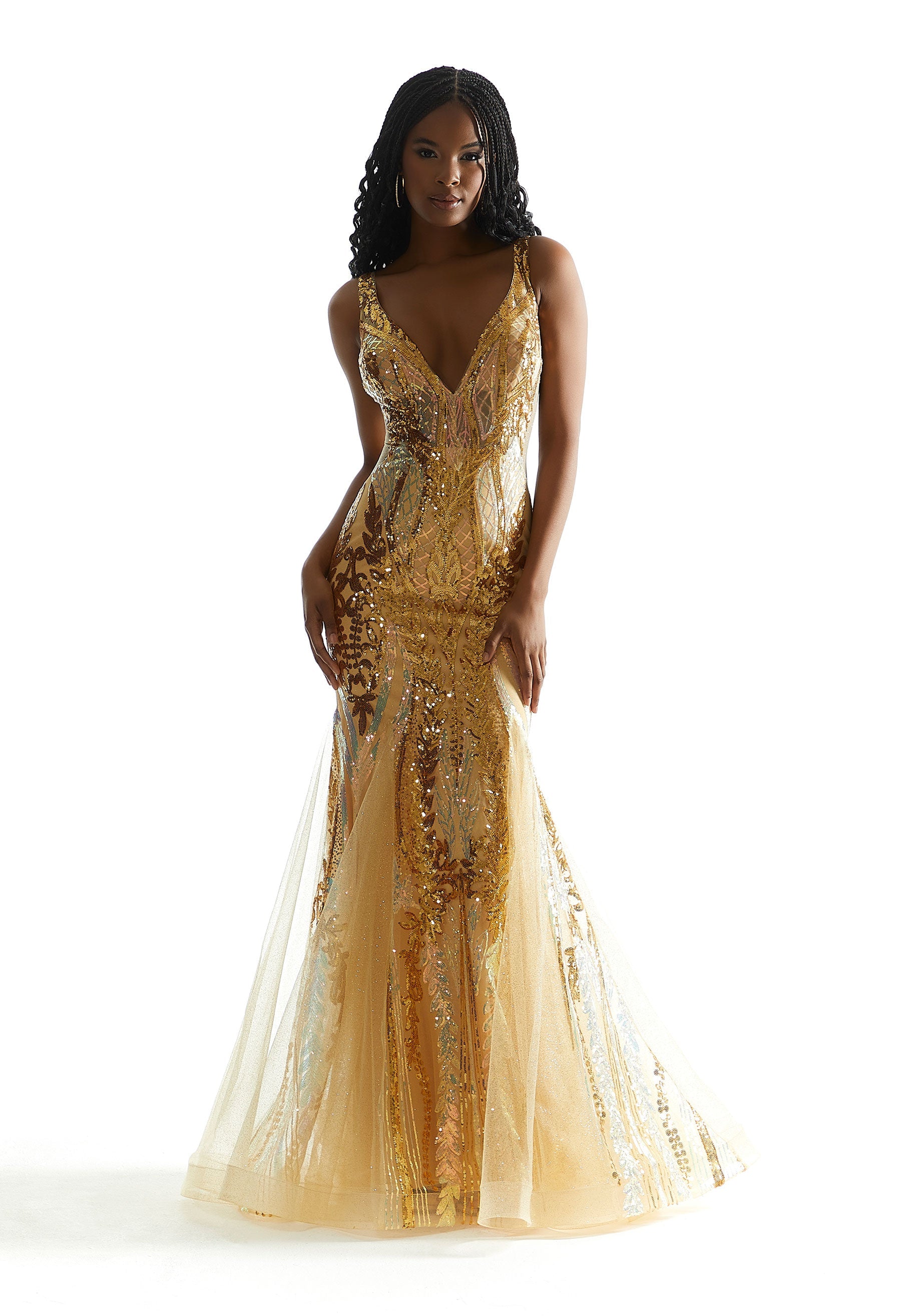 morilee-patterned-sequin-mermaid-promkleid image 5