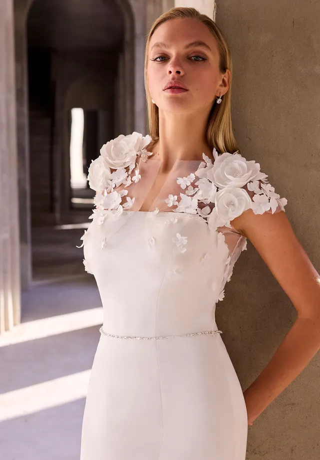 morilee-3d-floral-tulle-bolero image 1