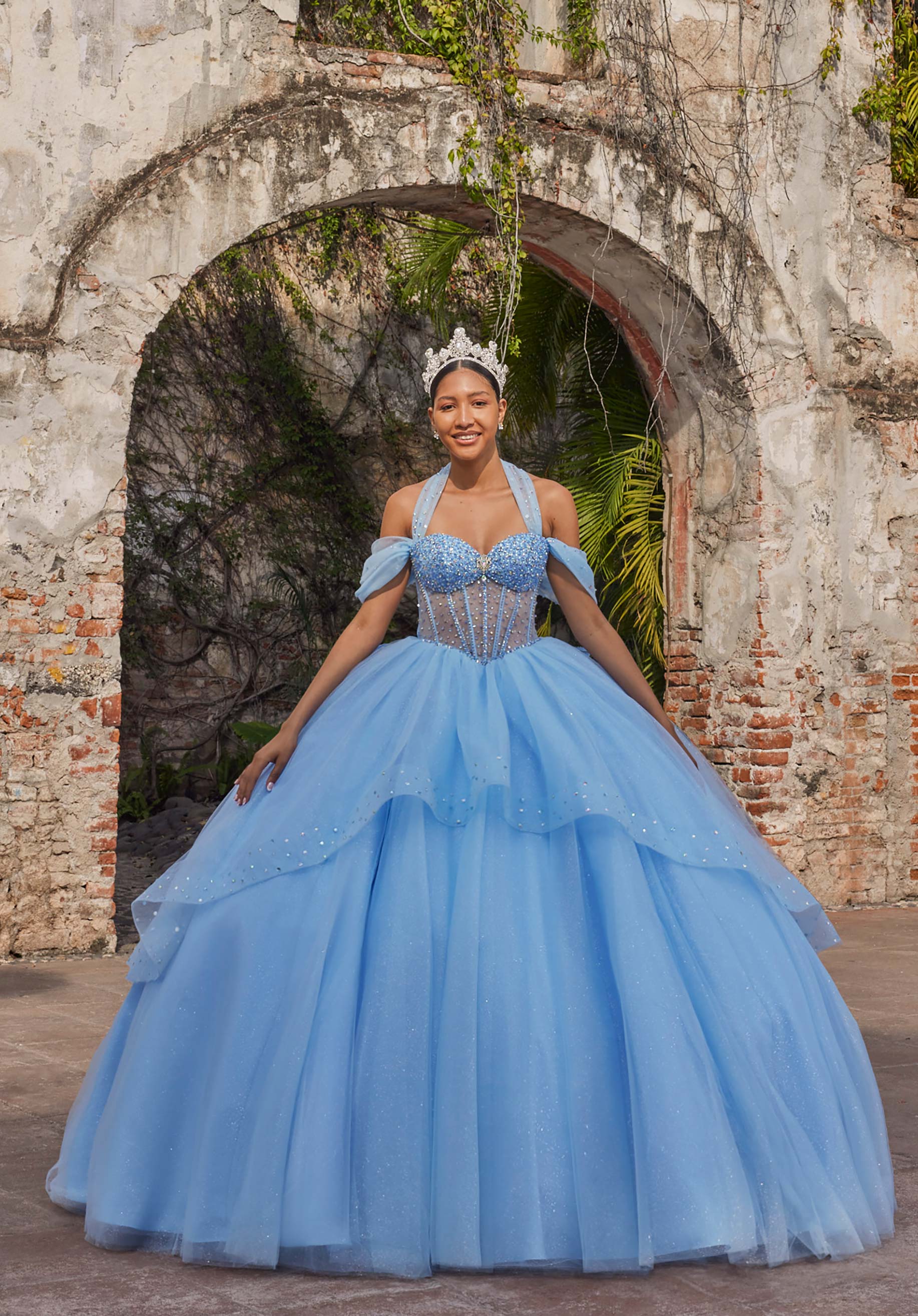 morilee-vizcaya-aubree-quincea-era-kleid-glitzer image 1